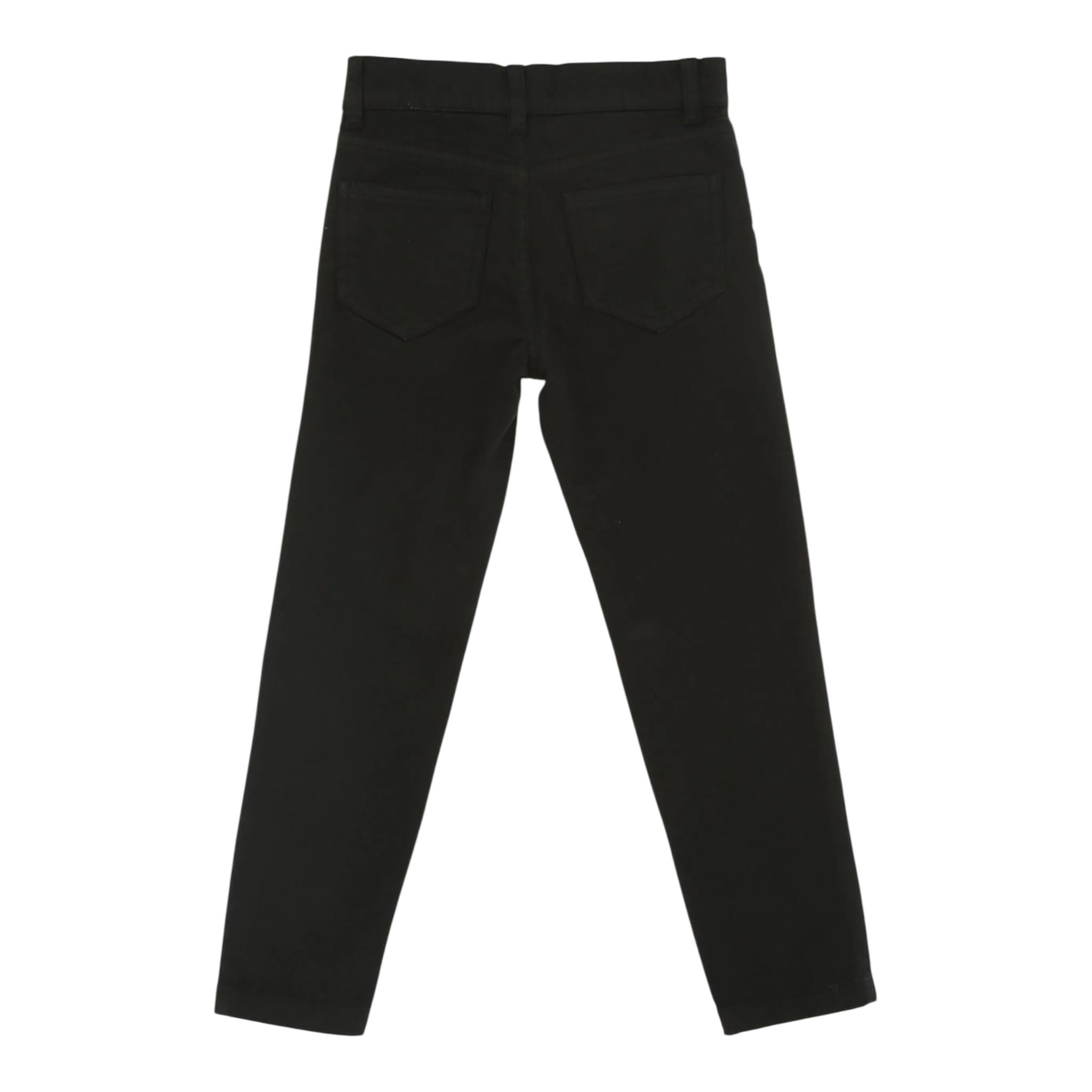 ELISABETTA FRANCHI pantalone tinta unita con ricamo Nero per Bambina EFPA266 NERO ELISABETTA FRANCHI