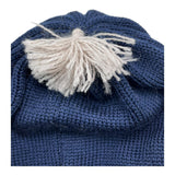 BABY LORD cappello tinta unita con pon pon Blu per Neonato 605 BLU BABY LORD