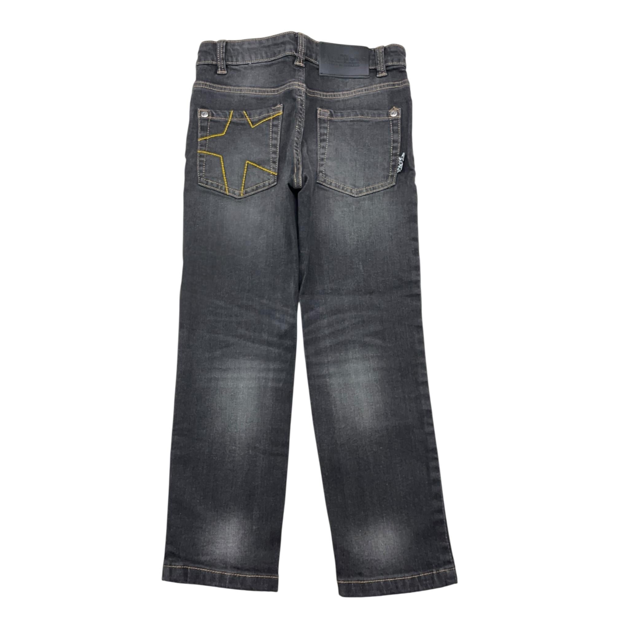 JOHN RICHMOND jeans tinta unita con cuciture in contrasto Nero per Bambino RBA24070JE NERO JOHN RICHMOND