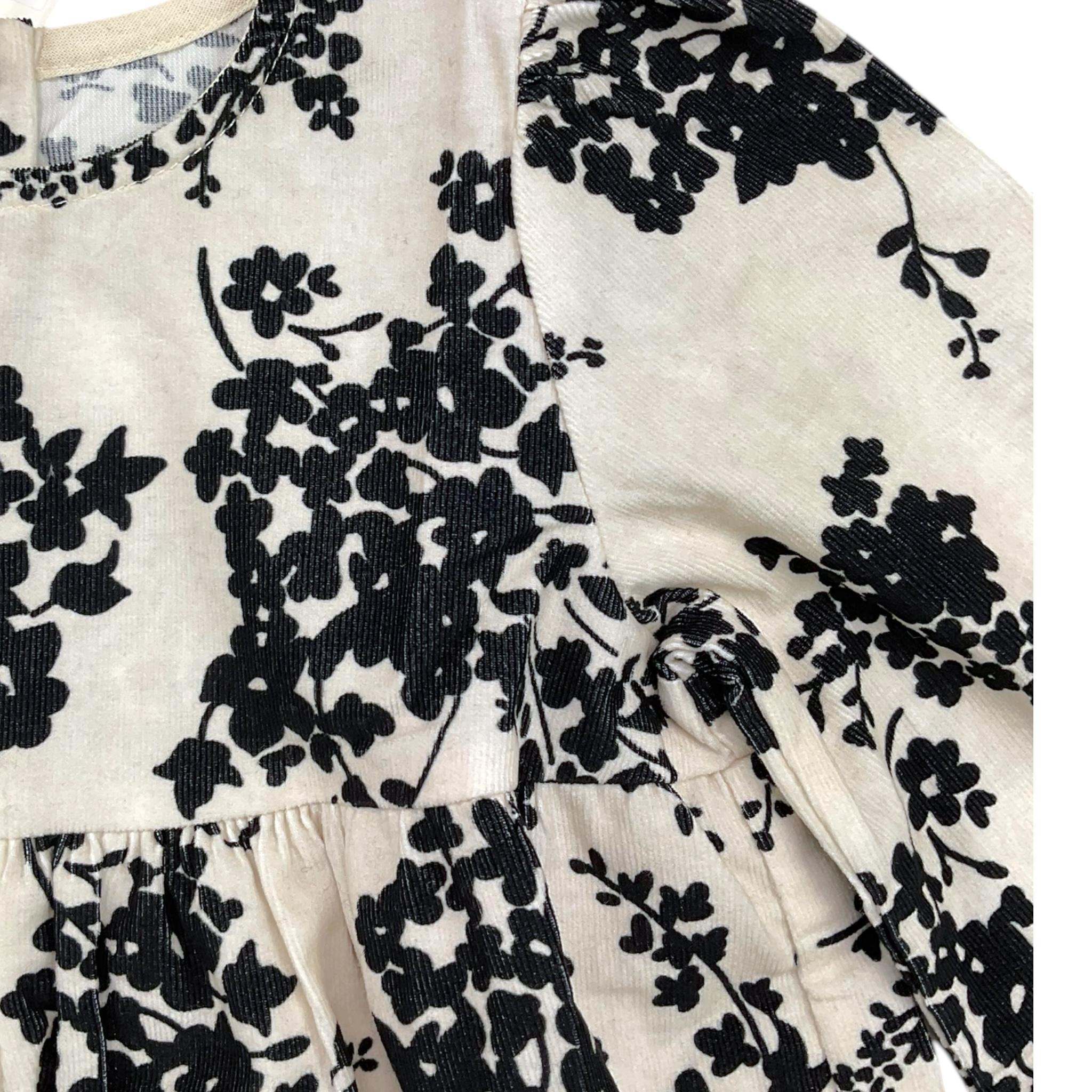 ZHOE & TOBIAH camicia tinta unita con stampa fiori Beige per Bambina VFL3 BEIGE ZHOE & TOBIAH