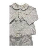 NANAN completo 2 pezzi shirt-ghettina tinta unita Grigio per Neonato AI2301001GR GRIGIO NANAN