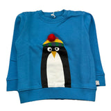 STELLA McCARTNEY felpa chiusa girocollo tinta unita con stampe in contrasto Azzurro per Neonato TT4610 AZZURRO STELLA McCARTNEY