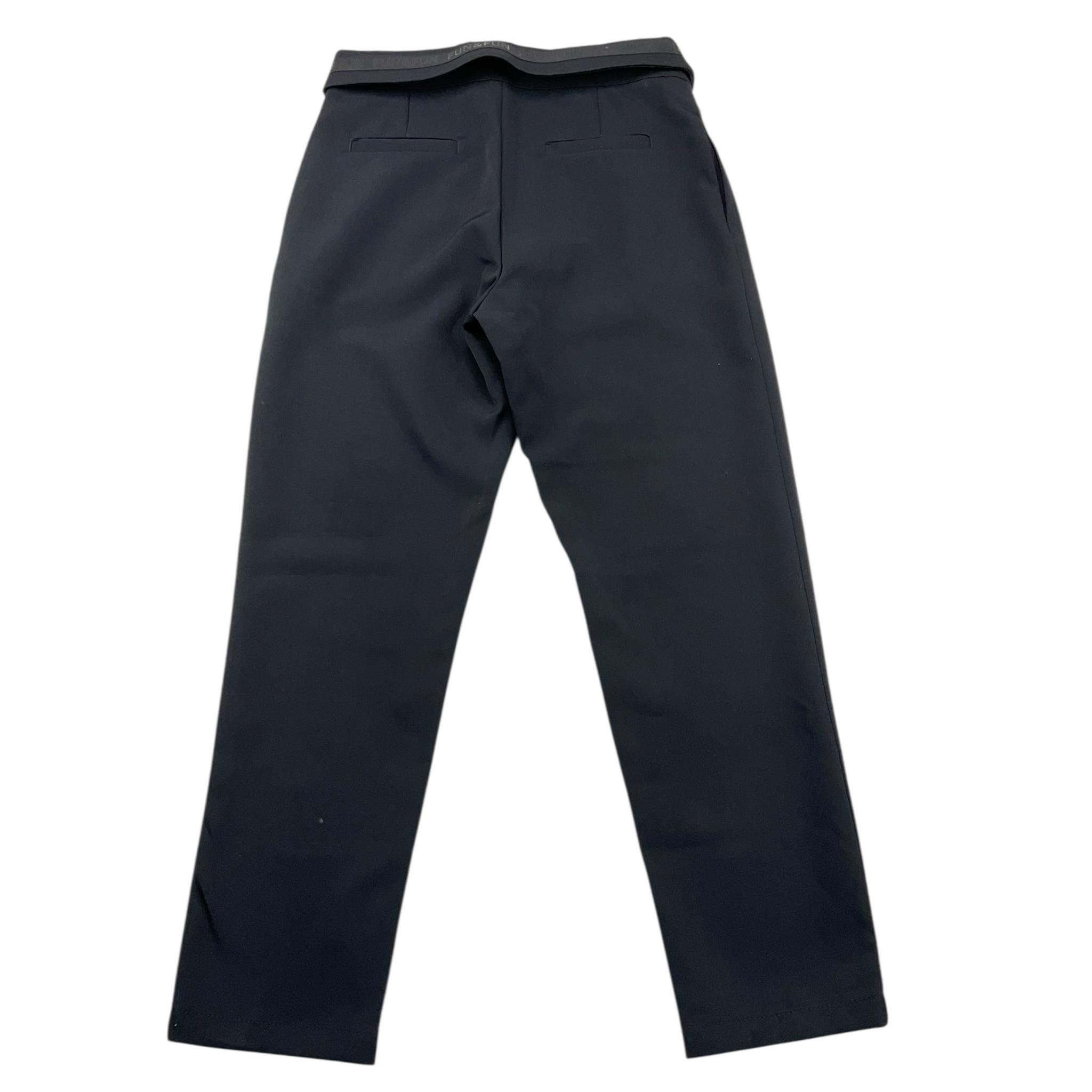 FUN & FUN pantalone tinta unita con loghi Nero per Neonata FNBPT12597N NERO FUN & FUN