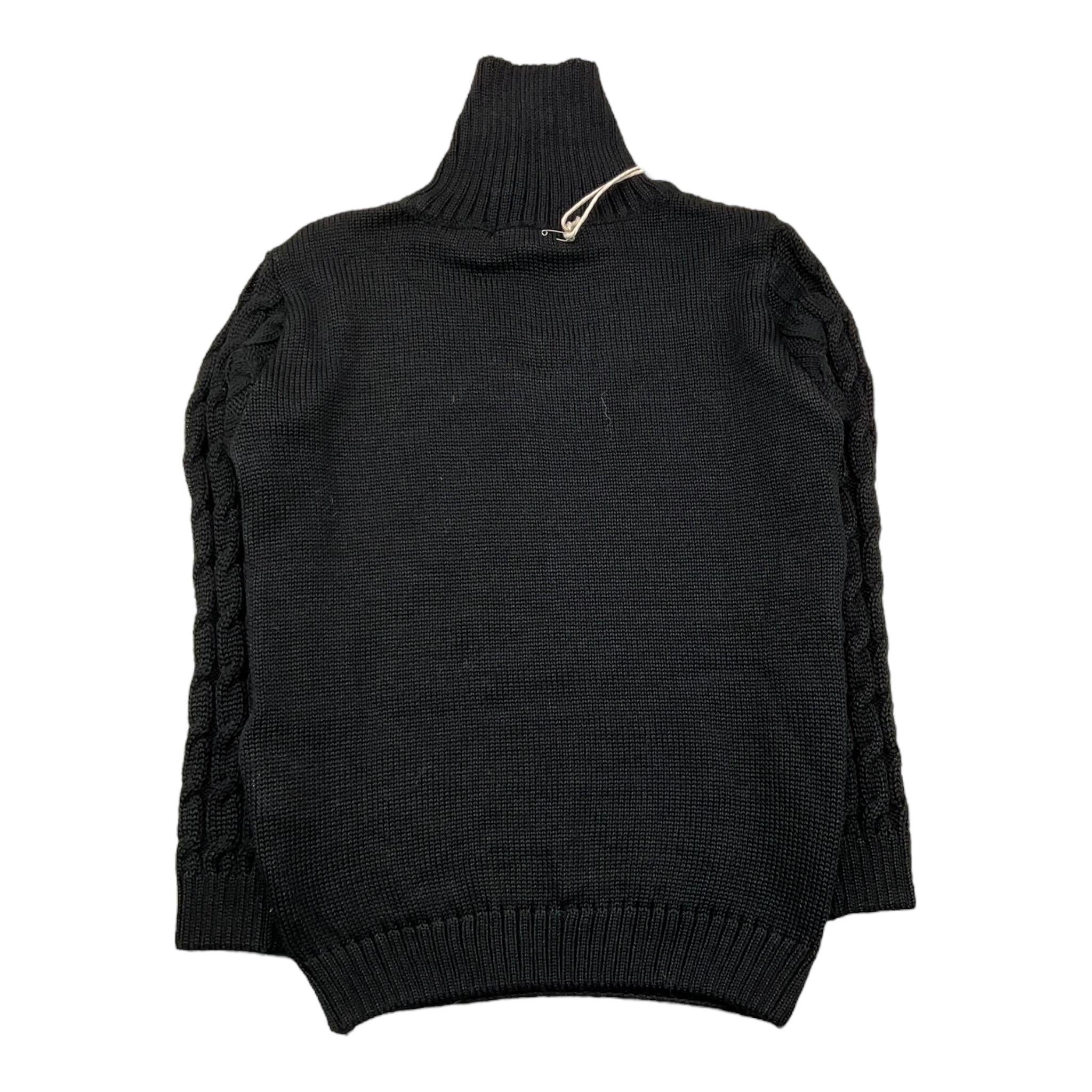 NUPKEET maglia collo alto tinta unita Nero per Bambino 4DNK419 NERO NUPKEET