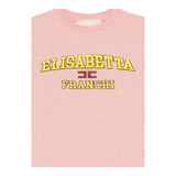 ELISABETTA FRANCHI t-shirt girocollo tinta unita con stampa Rosa per Bambina EFTS220 ROSA ELISABETTA FRANCHI