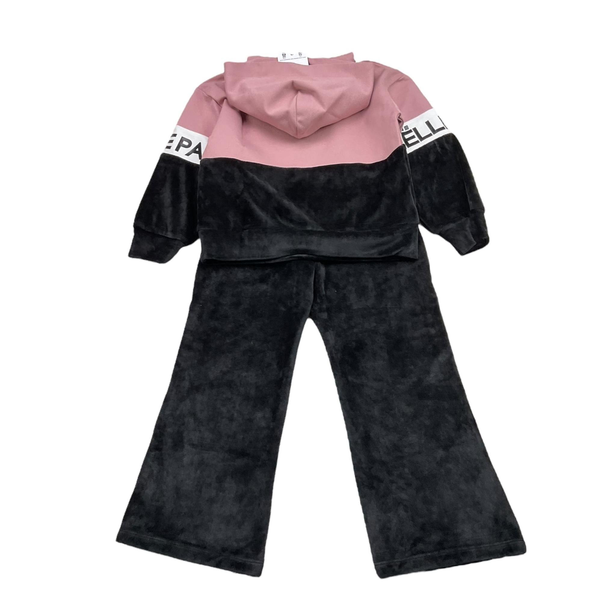 GAELLE completo 2 pezzi felpa-pantalone bicolore Rosa/nero per Bambina 2741F00315 ROSA/NERO GAELLE