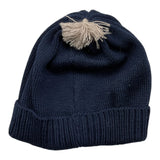 BABY LORD cappello tinta unita con pon pon Blu per Neonato 605 BLU BABY LORD