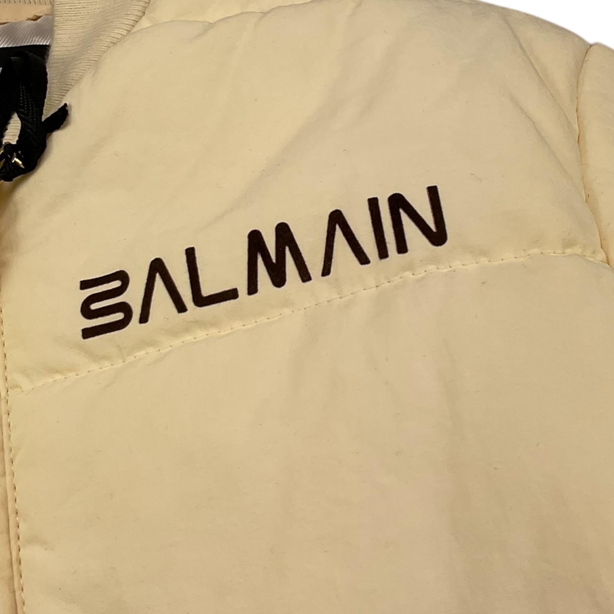 BALMAIN giubbino tinta unita con cappuccio e zip Panna per Bambino BT2Q47 PANNA BALMAIN