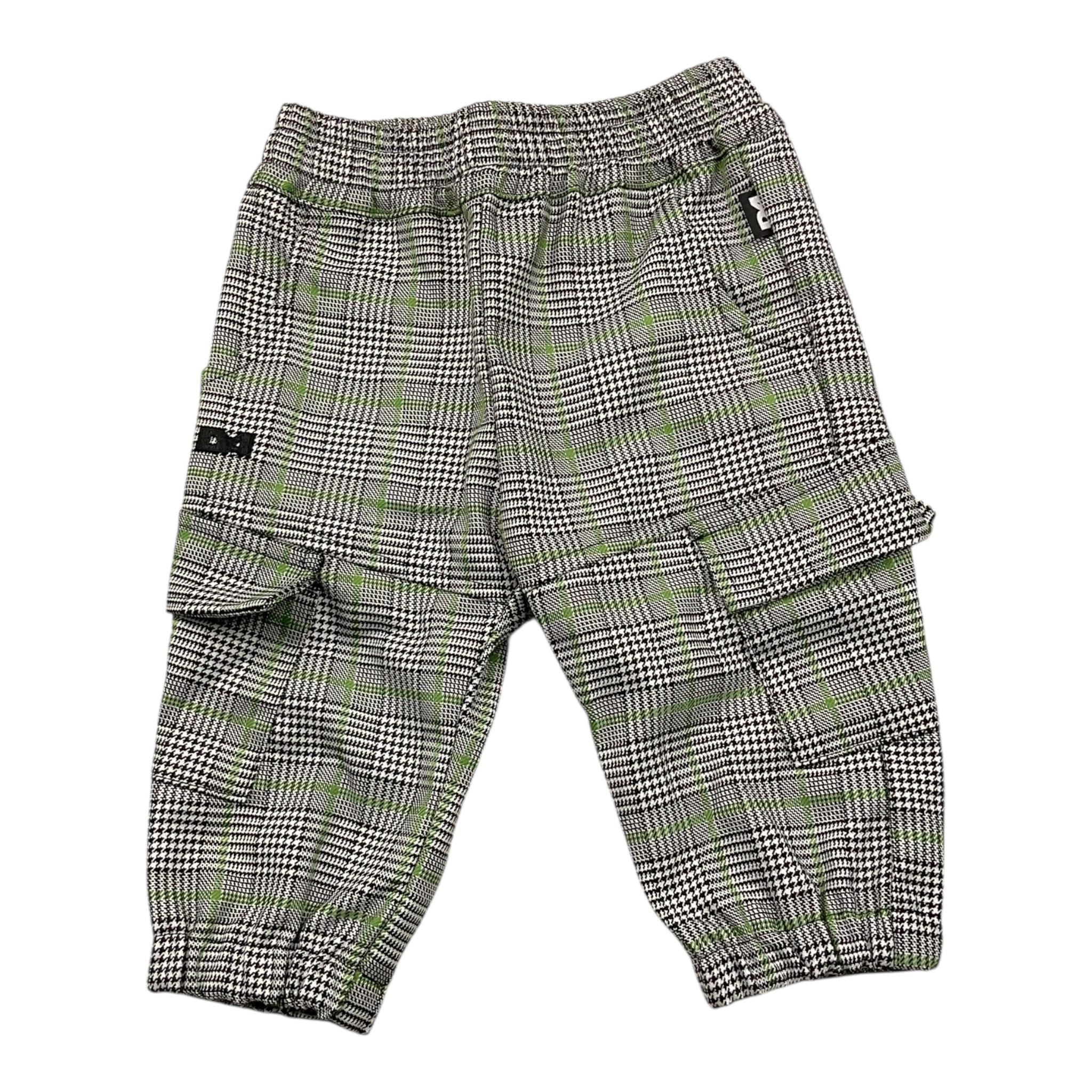 DANIELE ALESSANDRINI pantalone tinta unita con microfantasia Bianco per Neonato 1291P00062 BIANCO DANIELE ALESSANDRINI