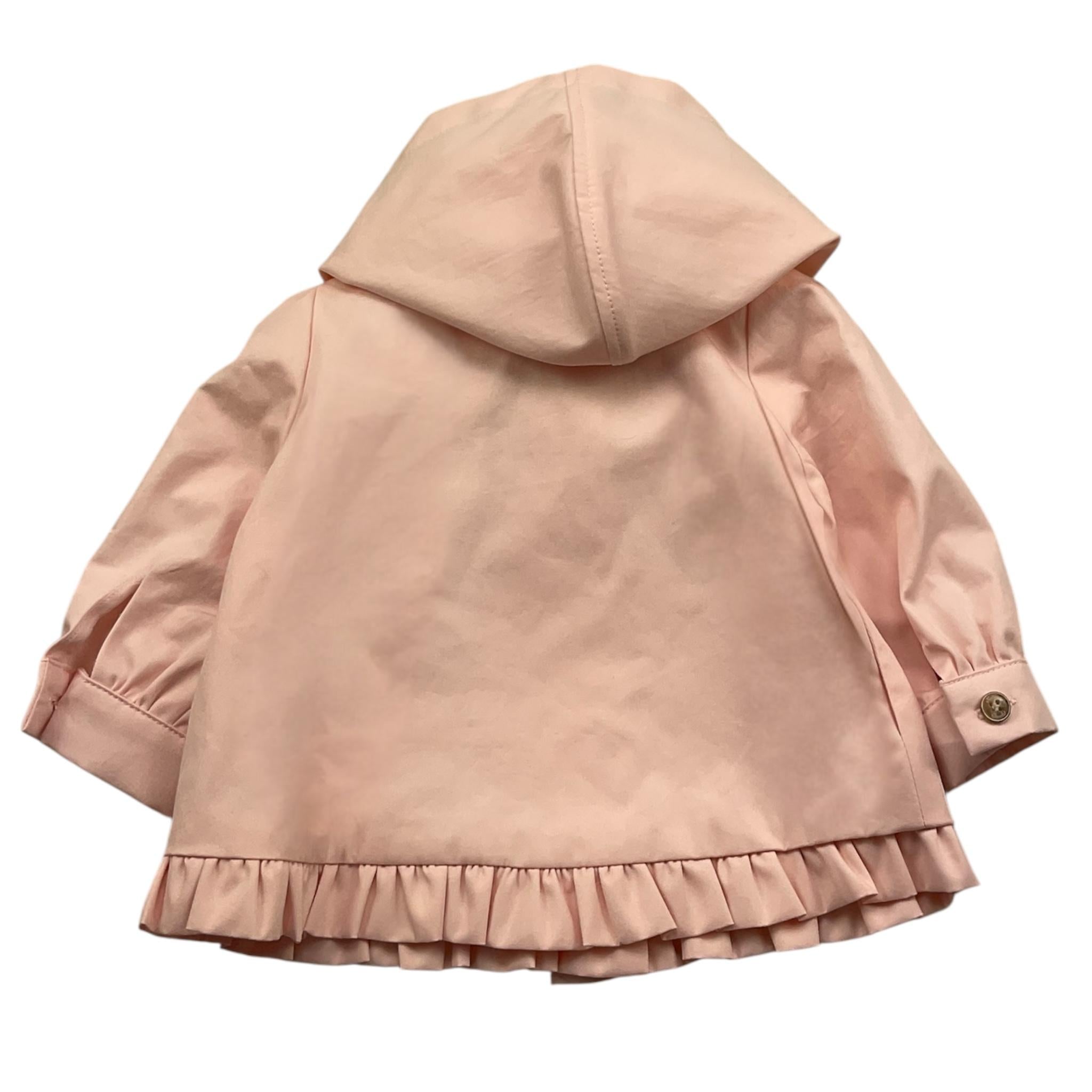 trench tinta unita con cappuccio TY44001 ROSA TARTINE ET CHOCOLAT