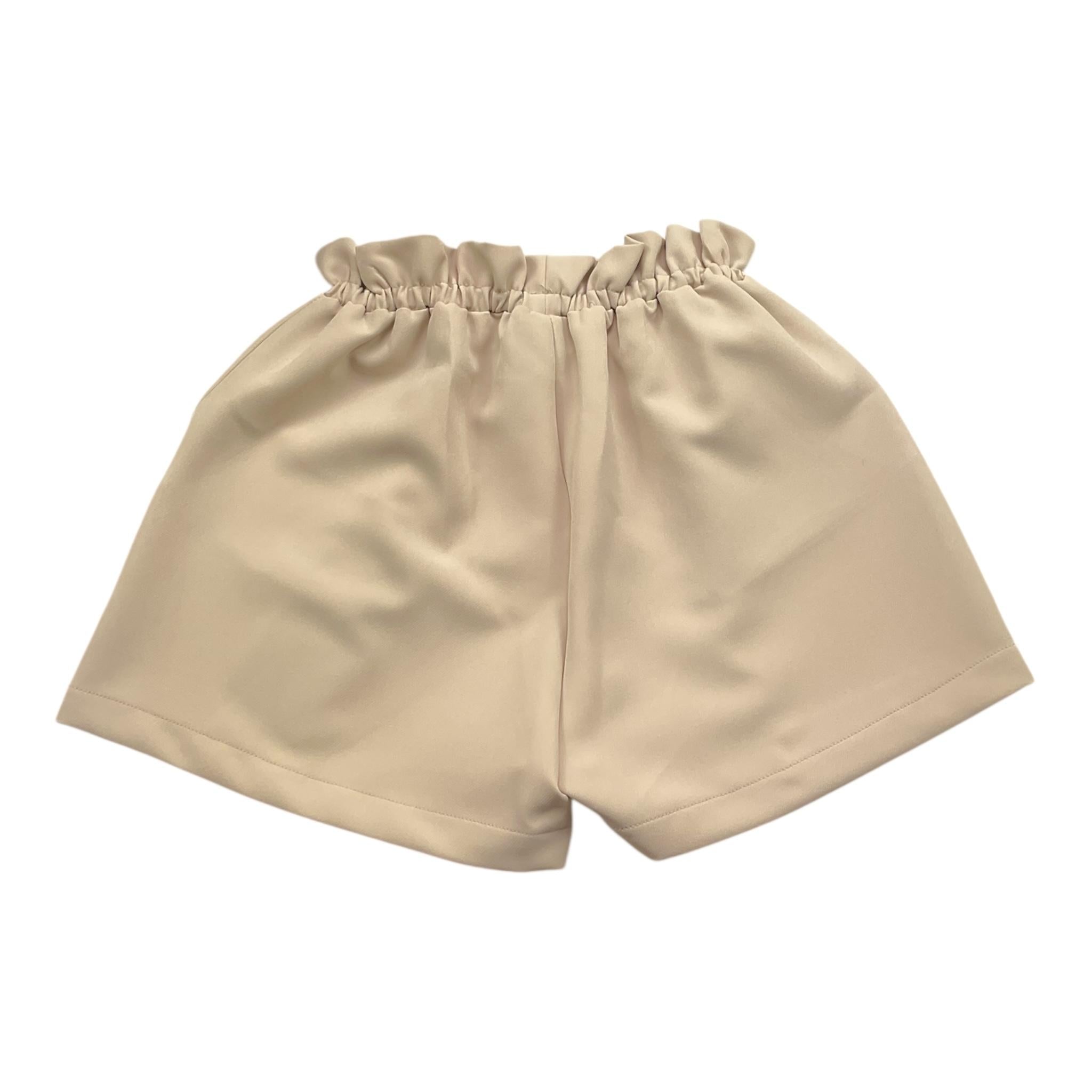 MARC ELLIS short tinta unita con elastico in vita Beige per Bambina JMJSO00161 BEIGE MARC ELLIS