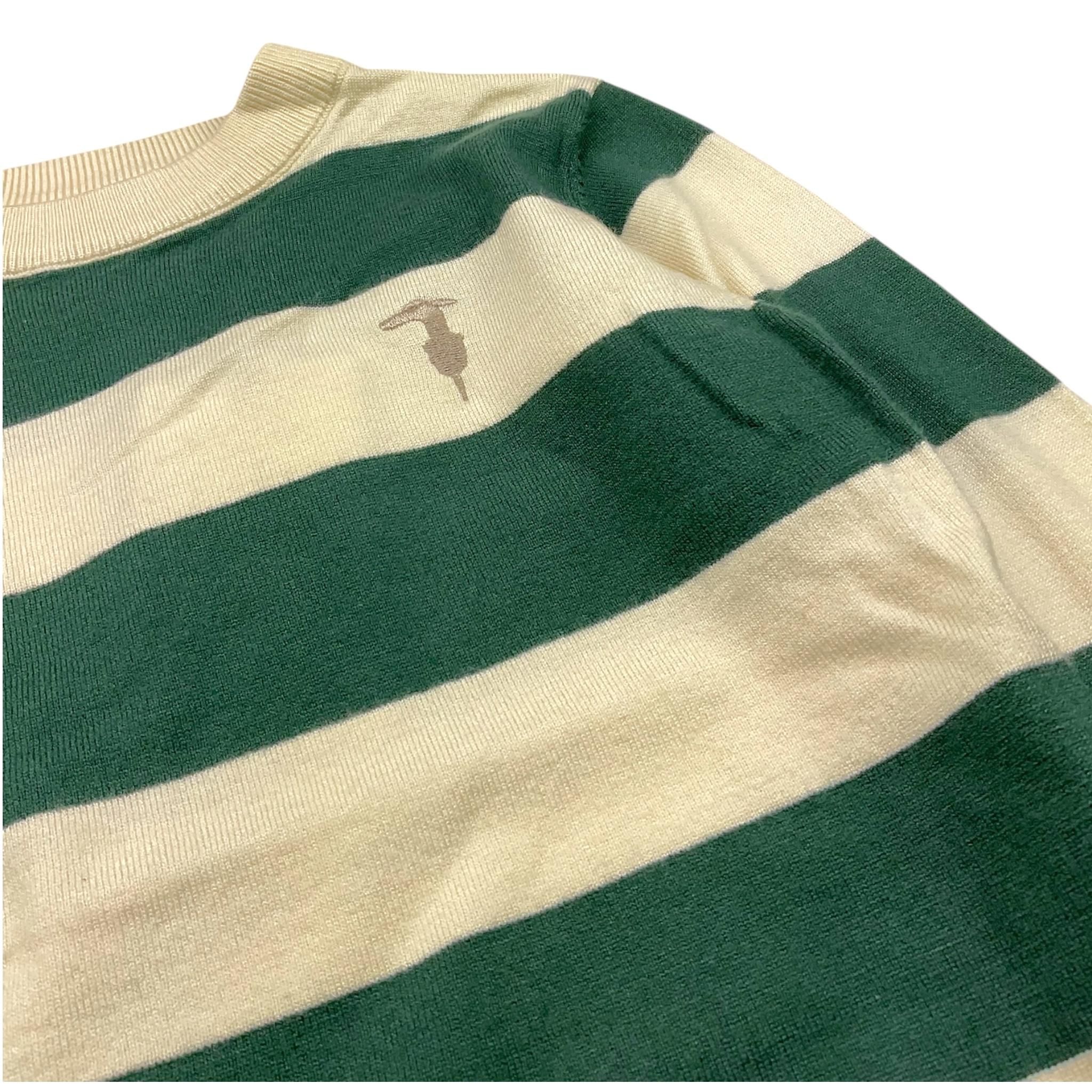 TRUSSARDI maglia tinta unita con fantasia a righe Panna per Bambino TBA25054MA PANNA TRUSSARDI
