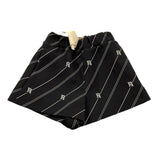 ELISABETTA FRANCHI short tinta unita con stampa logo Nero per Neonata EGBE020 NERO ELISABETTA FRANCHI