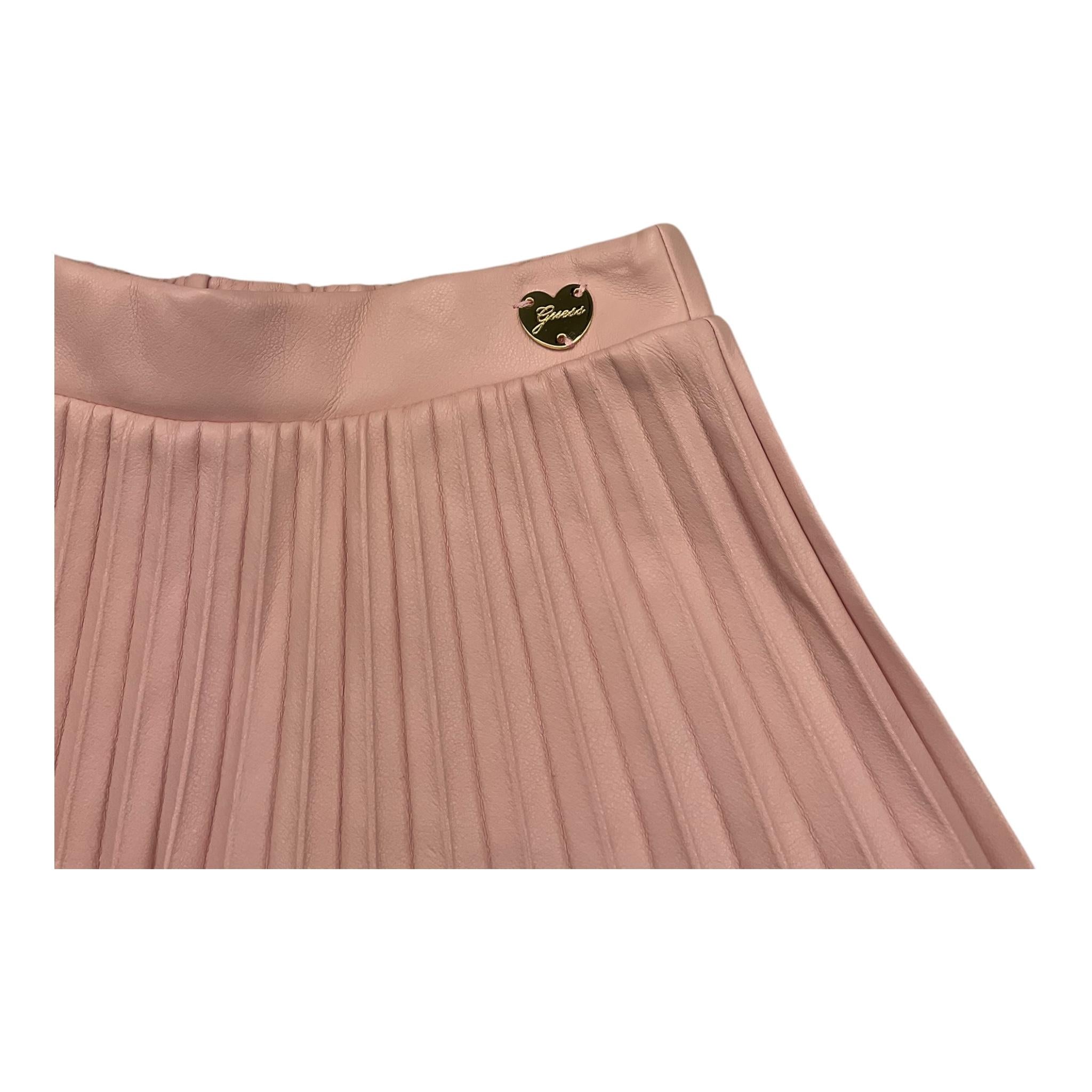 GUESS gonna tinta unita in similpelle Rosa per Bambina K4YD04WE8D0 ROSA GUESS