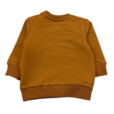 NAME.IT felpa chiusa girocollo tinta unita con ricami orso Senape per Neonato 13236038 SENAPE NAME.IT