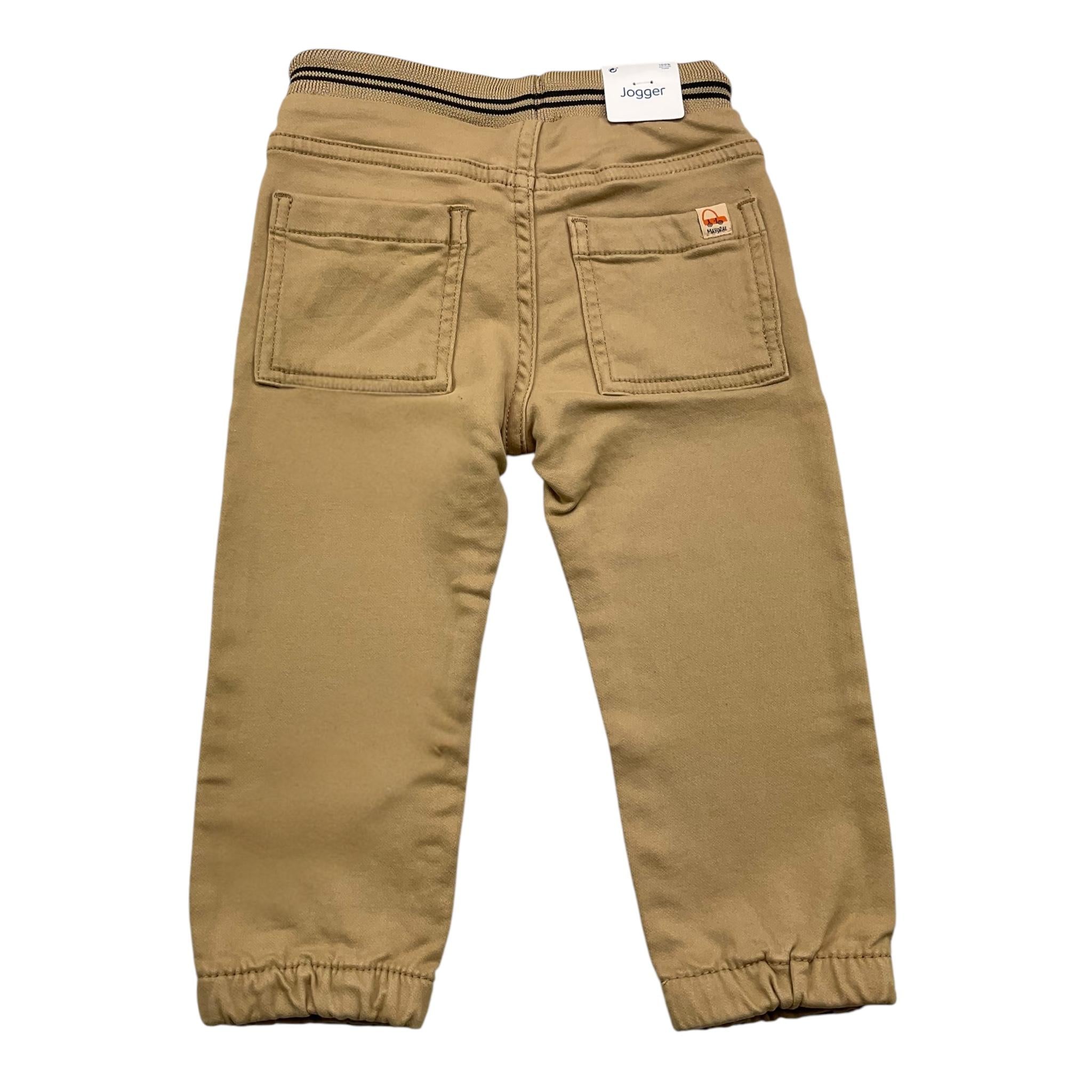 MAYORAL pantalone tinta unita con elastico in vita Beige per Neonato 2536XX BEIGE MAYORAL