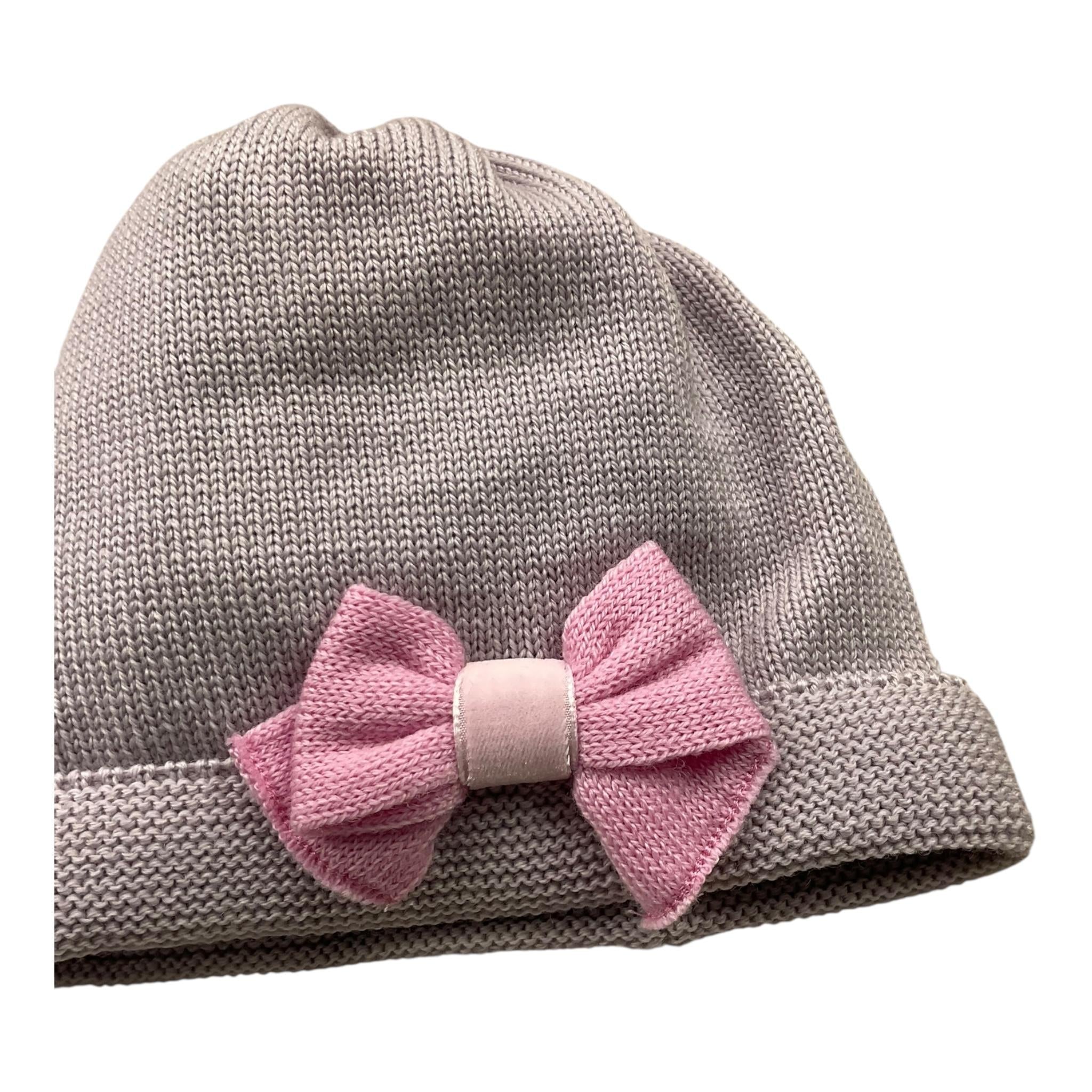 BABY LORD cappello tinta unita con ricami Beige per Neonata 601 BEIGE BABY LORD