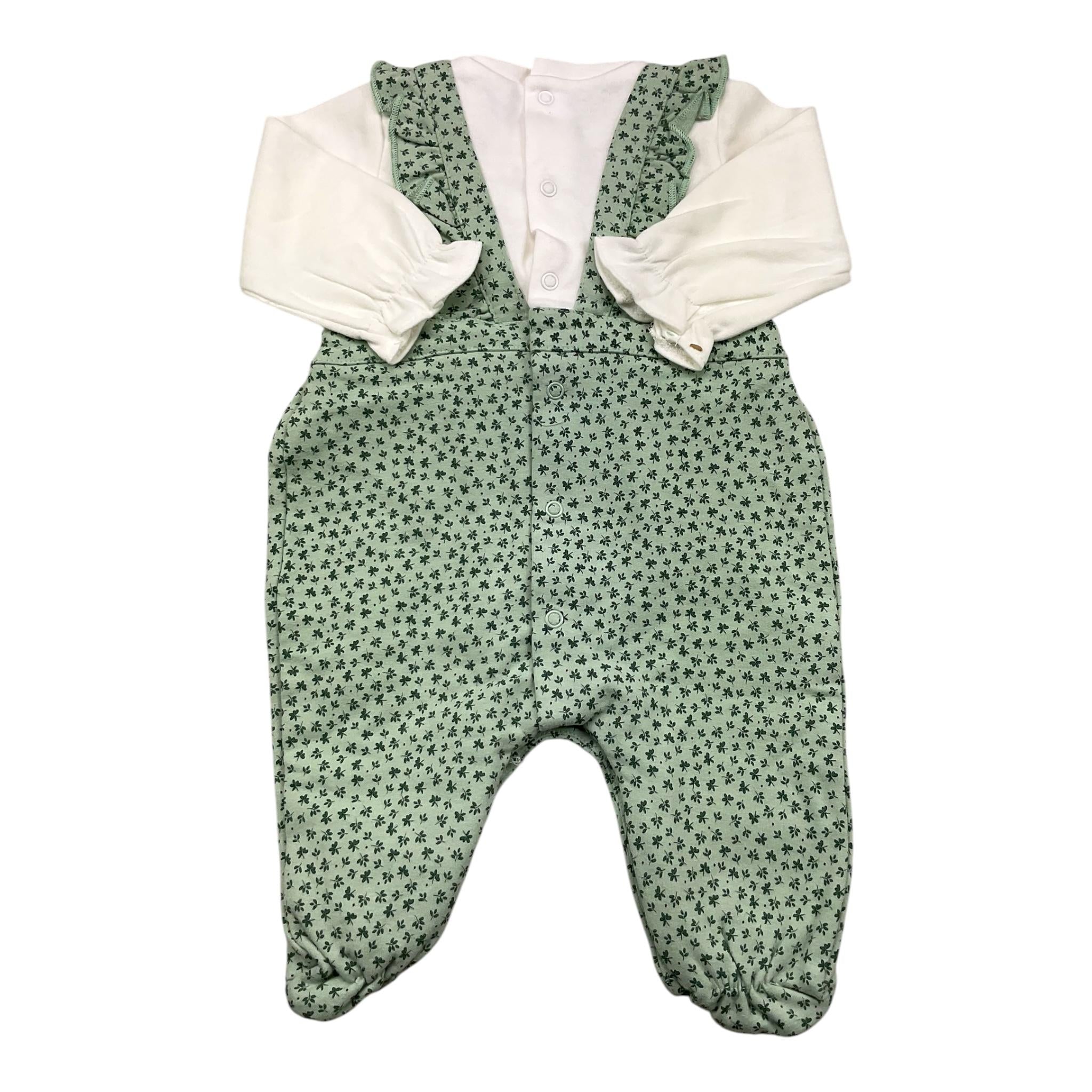 MAYORAL tutina manica lunga bicolore Verde per Neonata 2605 VERDE MAYORAL