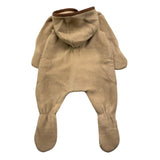 ZHOE & TOBIAH tutina tinta unita con cappuccio Beige per Neonato WWT3 BEIGE ZHOE & TOBIAH