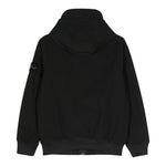STONE ISLAND giubbino tinta unita con zip e cappuccio Blu per Bambino 8116Q0122 BLU STONE ISLAND