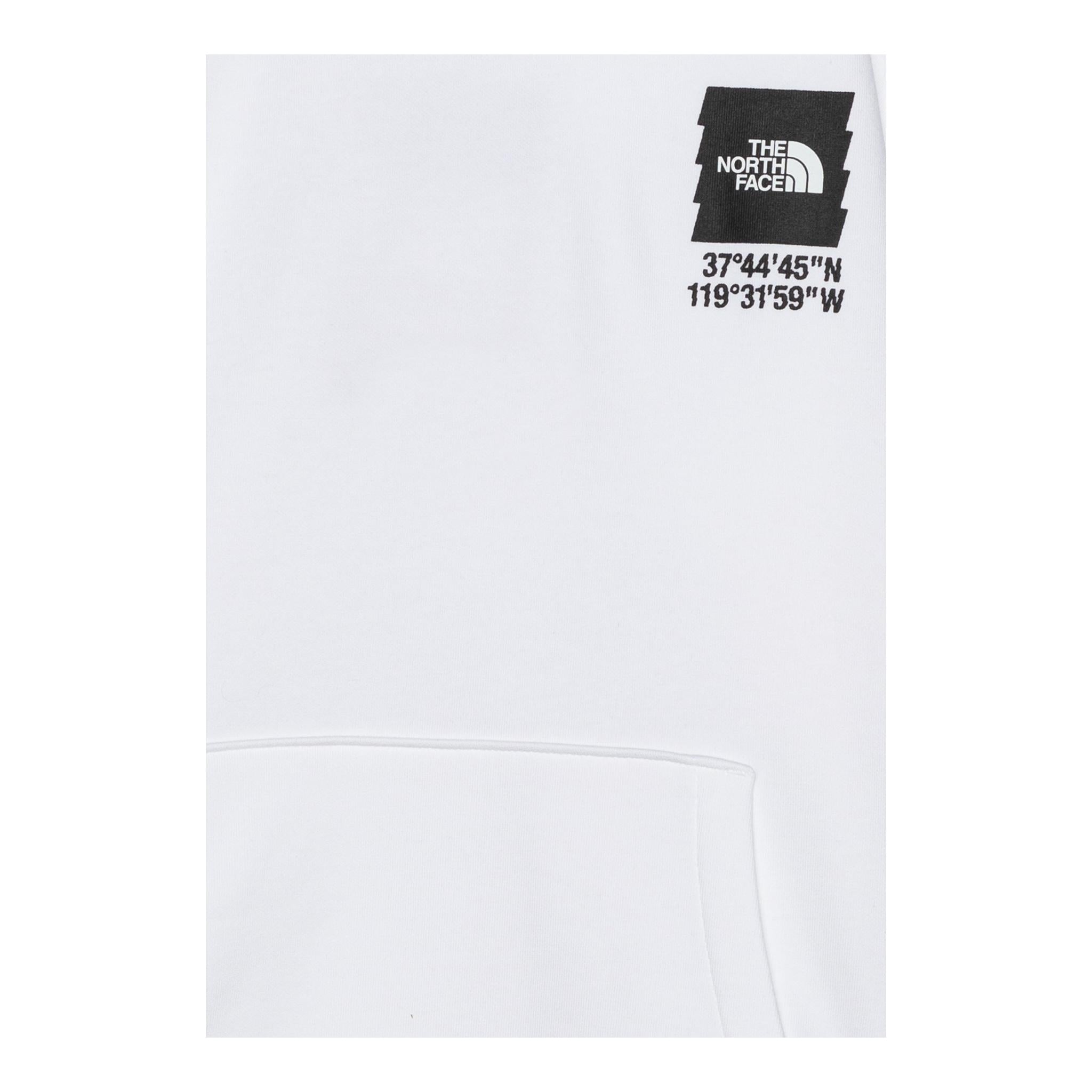 THE NORTH FACE felpa chiusa con cappuccio tinta unita con logo Bianco per Bambino NF0A89HKFN4 BIANCO THE NORTH FACE