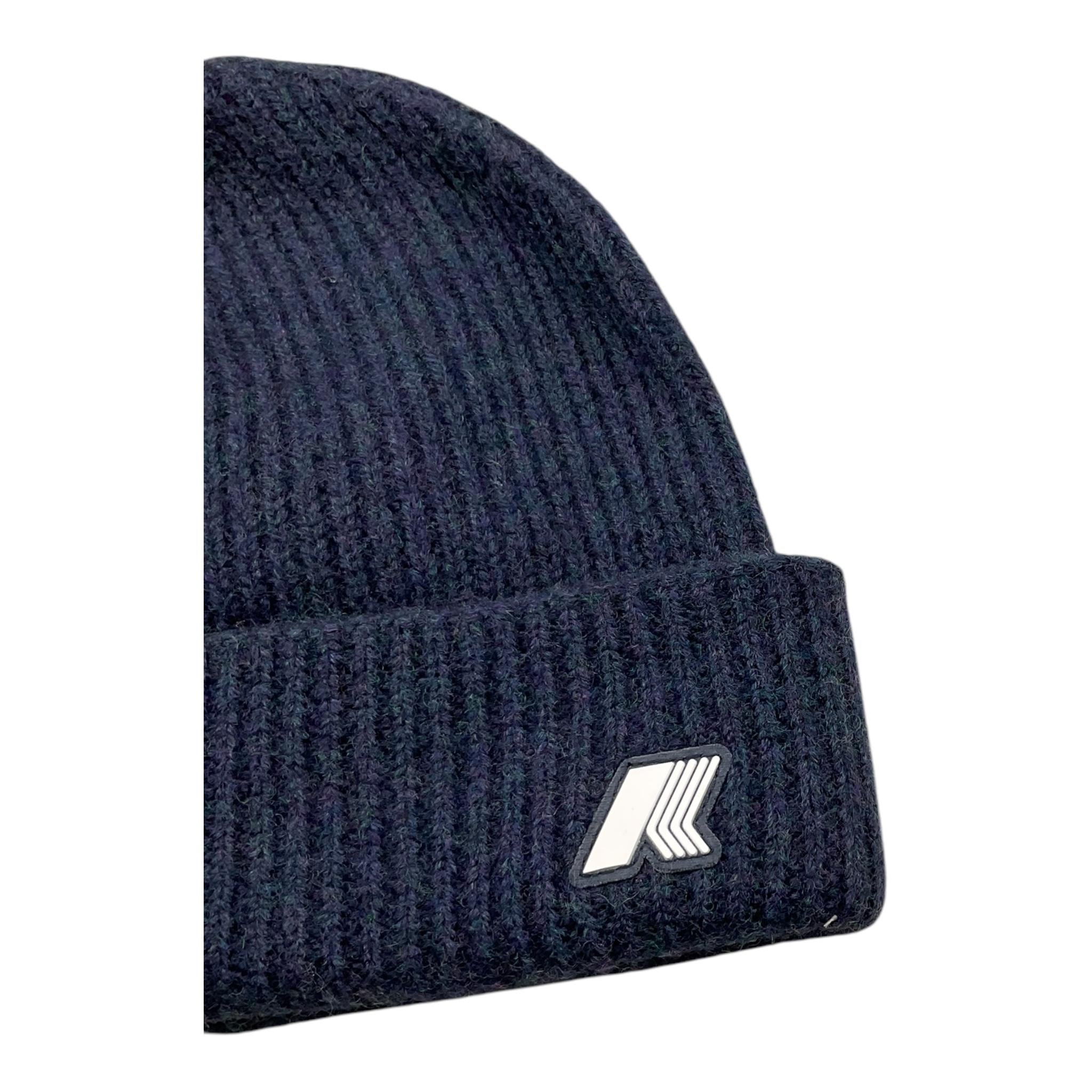 K-WAY cappello tinta unita con logo Blu per Bambino K2132HW BLU K-WAY