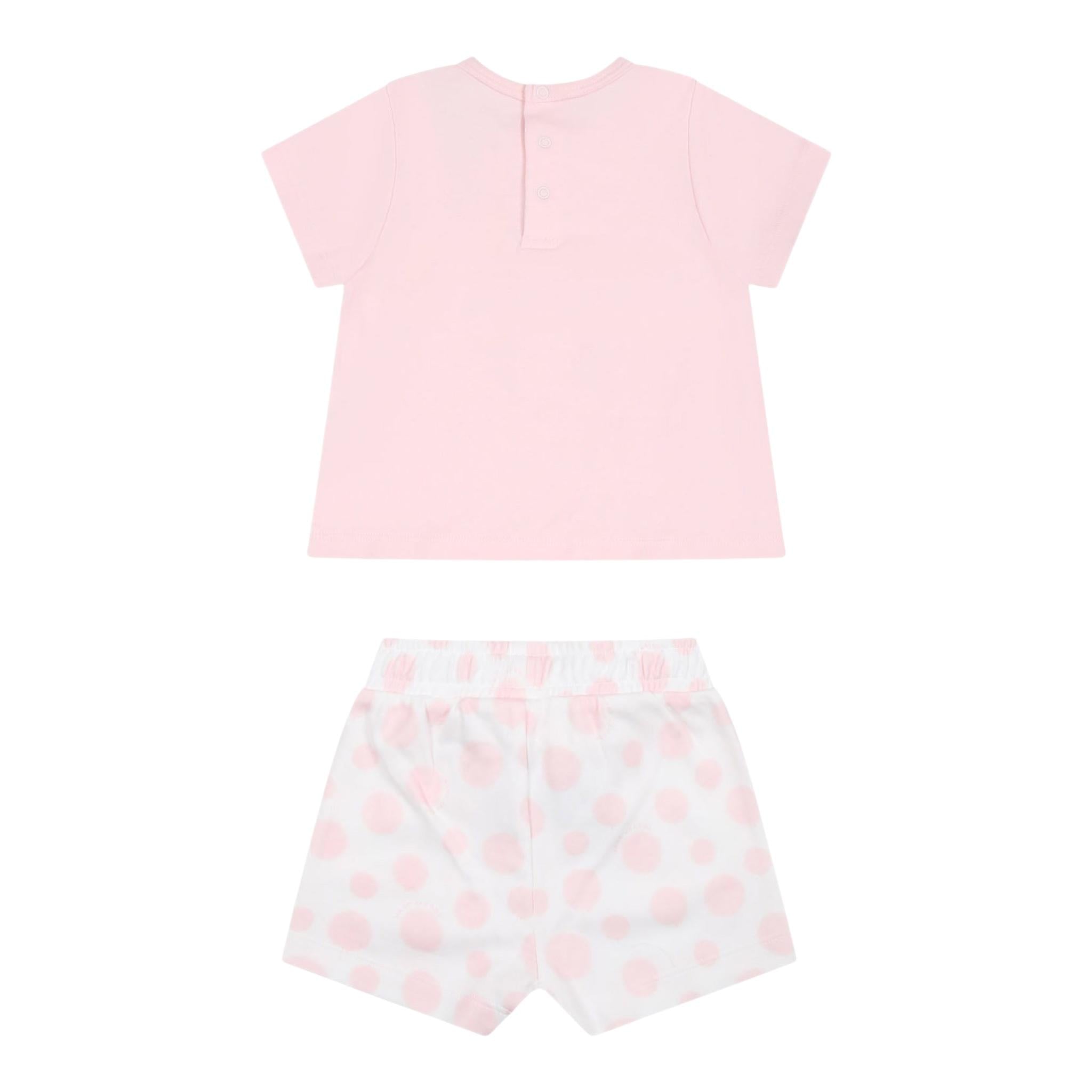 MARC JACOBS completo 2 pezzi t-shirt-short Rosa per Neonata W60153 ROSA MARC JACOBS
