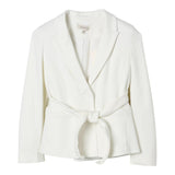 TWINSET giacca tinta unita con cintura Bianco per Bambina 242GJ2046 BIANCO TWINSET