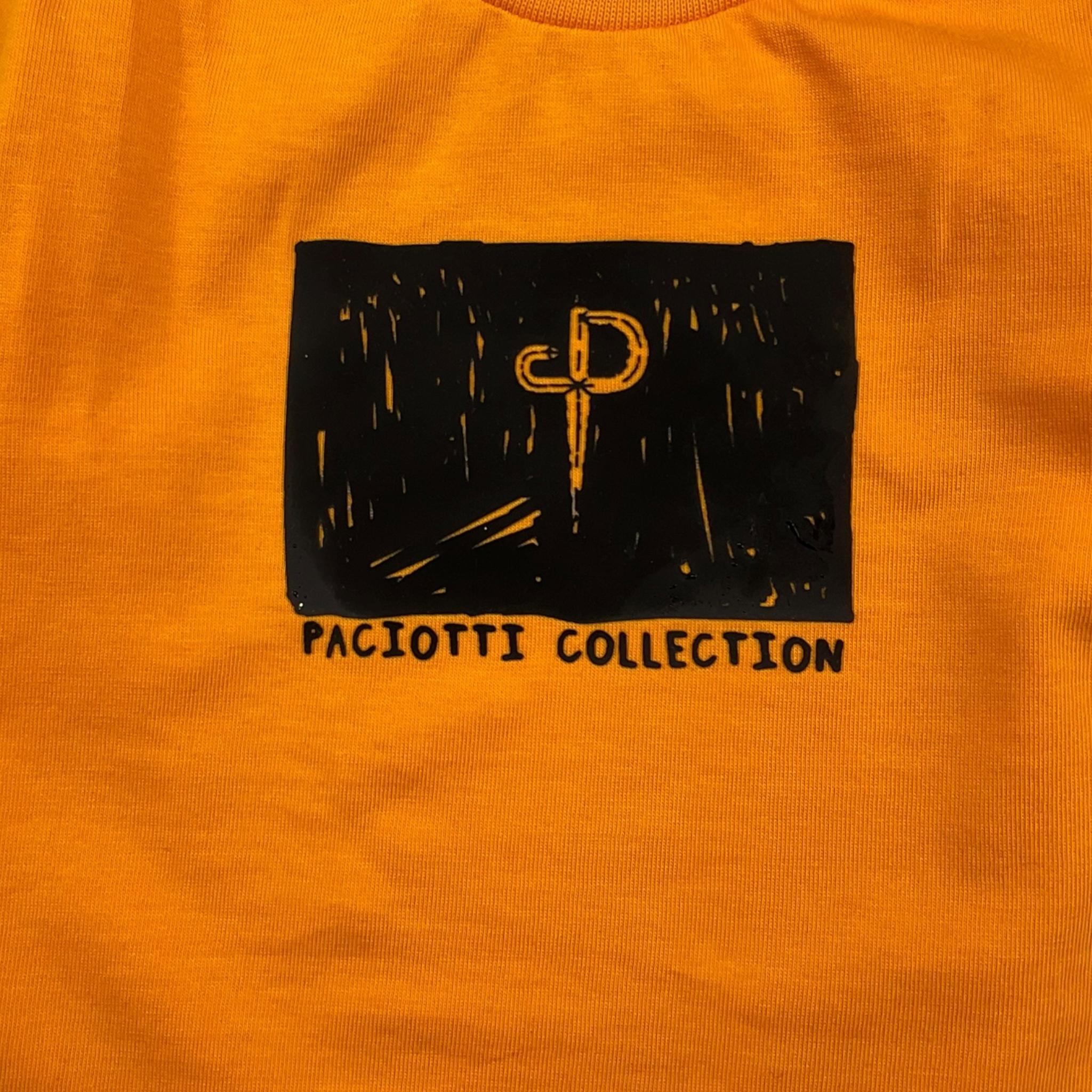CESARE PACIOTTI shirt girocollo tinta unita con stampa Arancione per Neonato TSP5369B ARANCIONE CESARE PACIOTTI