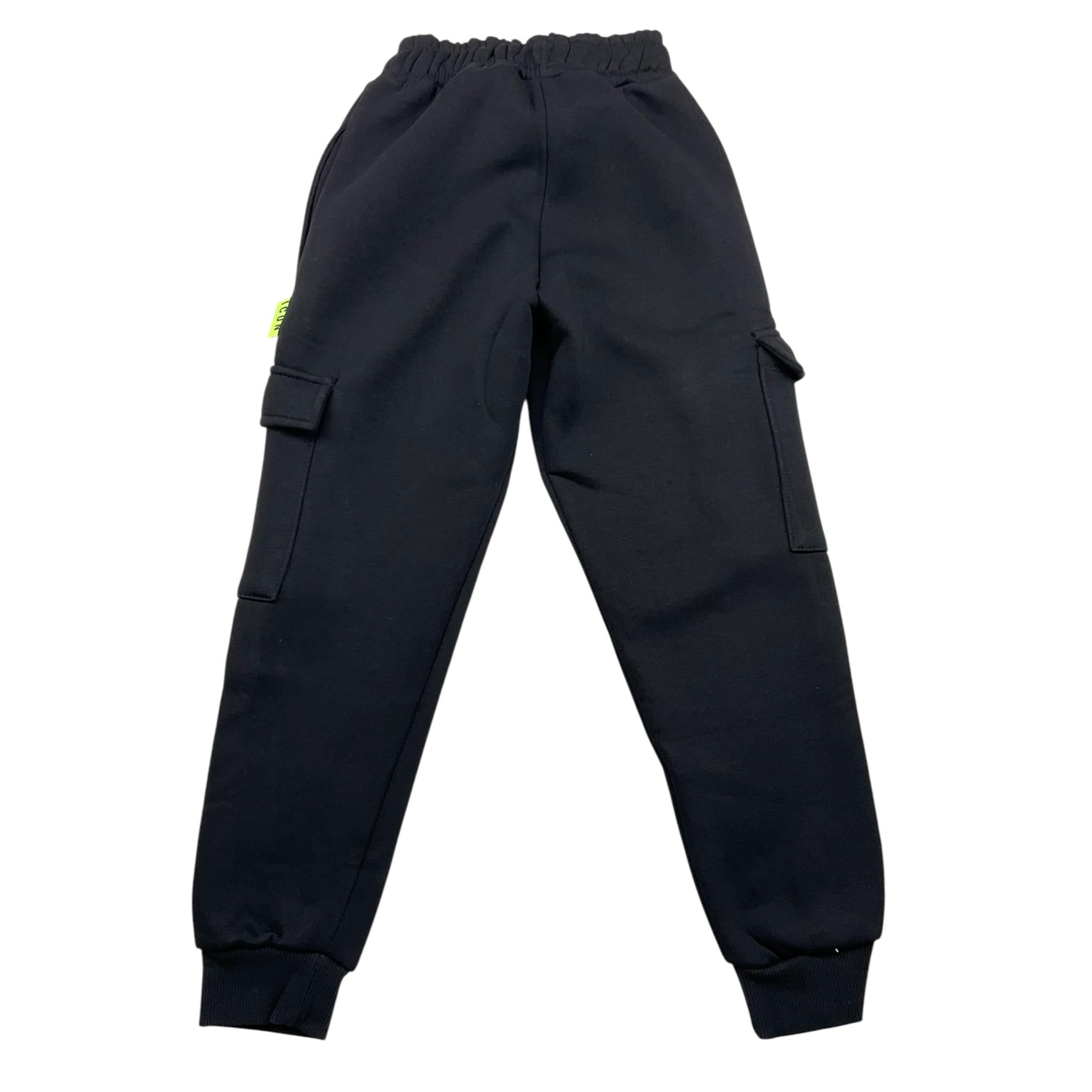 ICON pantalone tuta tinta unita Nero per Bambino IBSP00308X NERO ICON