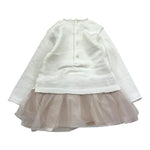 MAYORAL abito tinta unita con tulle Panna per Neonata 2806 PANNA MAYORAL