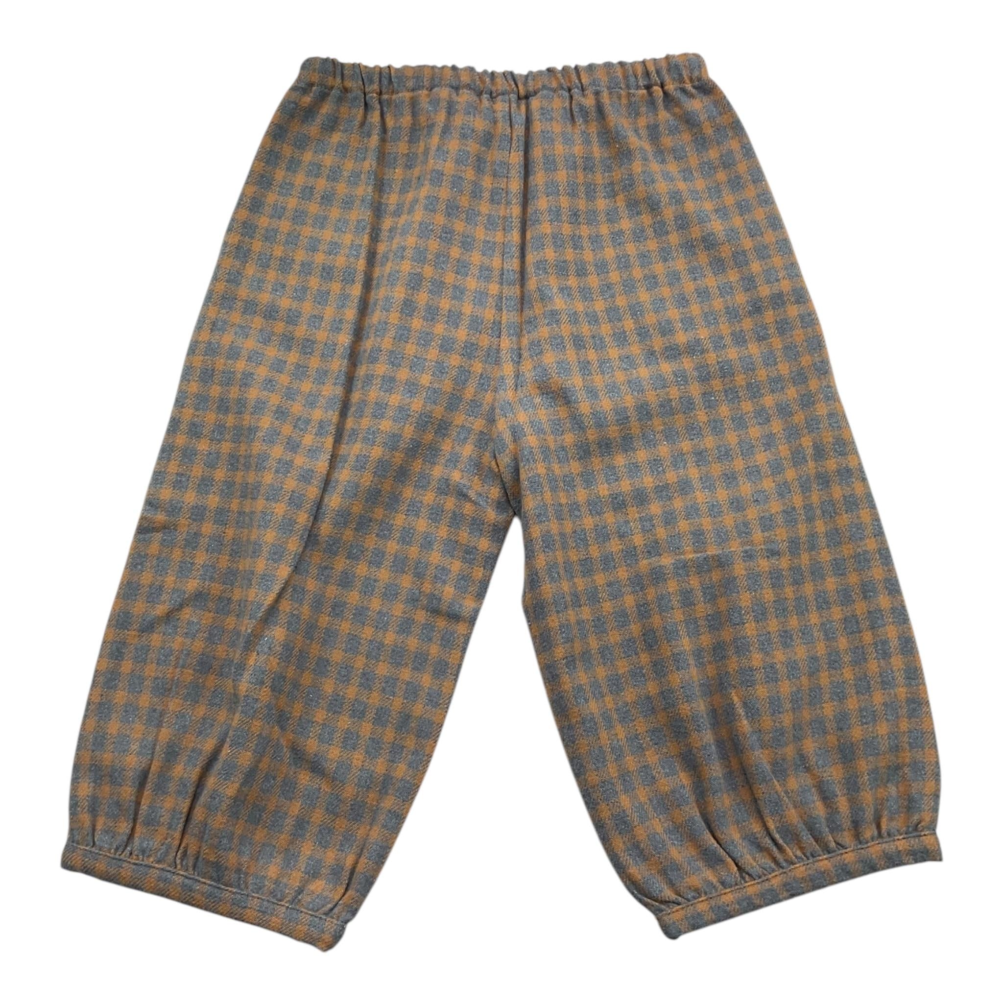 ZHOE & TOBIAH pantalone tinta unita con fantasia a quadri Grigio per Bambino CCH5 GRIGIO ZHOE & TOBIAH