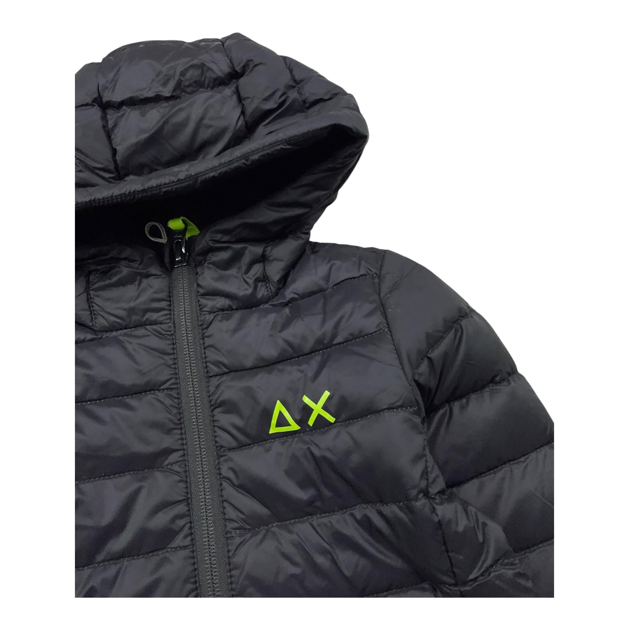 SUNS giubbino tinta unita con logo e cappuccio Nero per Neonato R44301N NERO SUNS