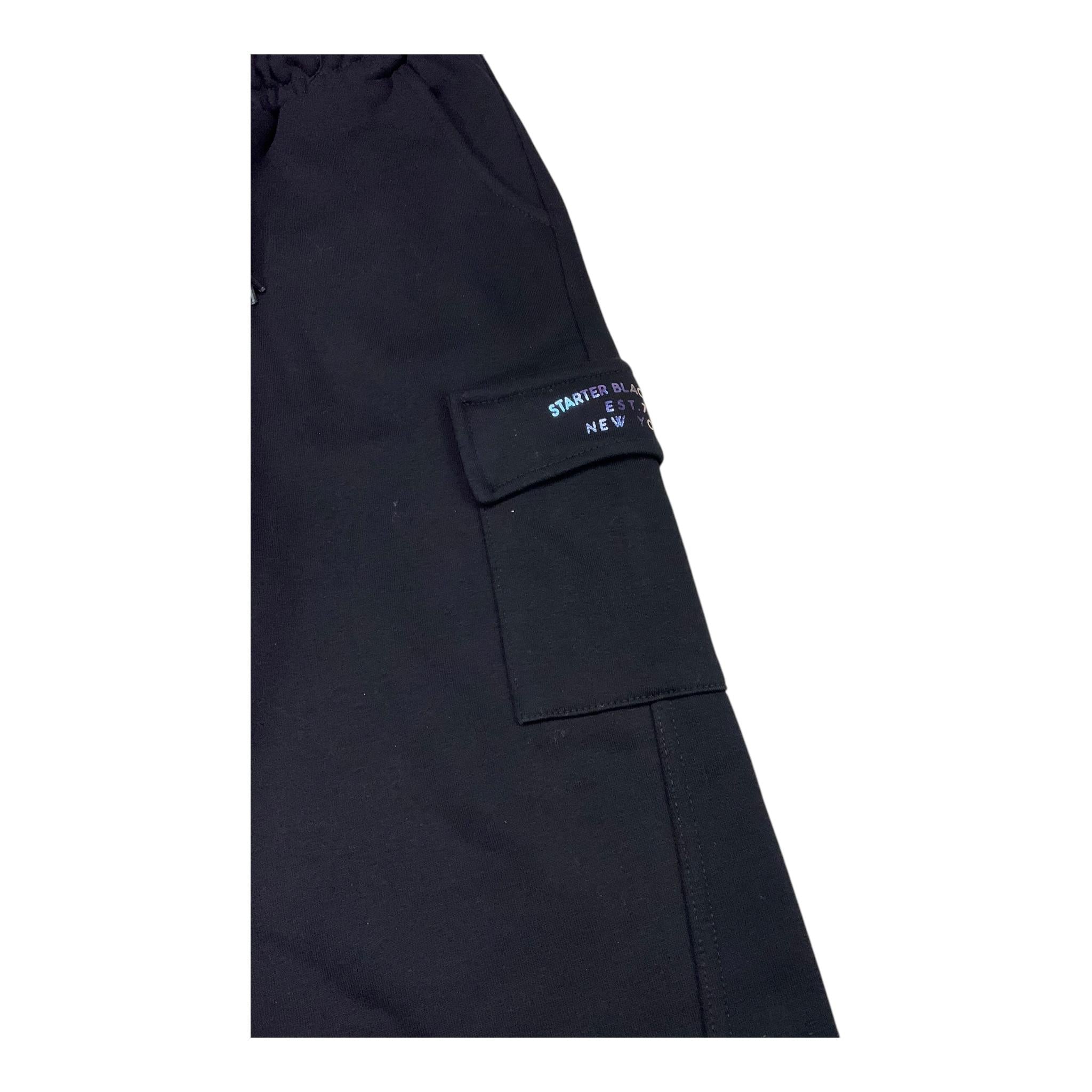STARTER pantalone palazzo tuta tinta unita Nero per Bambina 3285 NERO STARTER