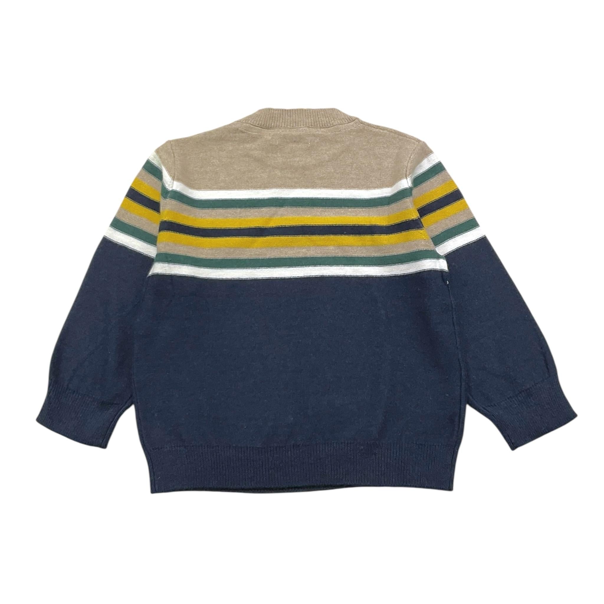 MAYORAL maglia tinta unita girocollo con fantasia a righe Sabbia per Bambino 4351X SABBIA MAYORAL
