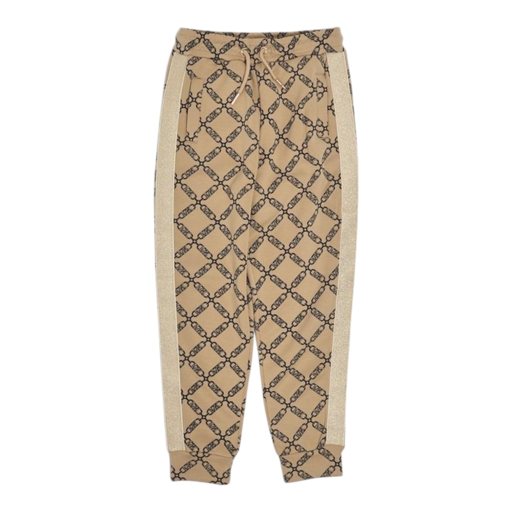 MICHAEL KORS pantalone modello tuta tinta unita logato Beige per Bambina R30181 BEIGE MICHAEL KORS