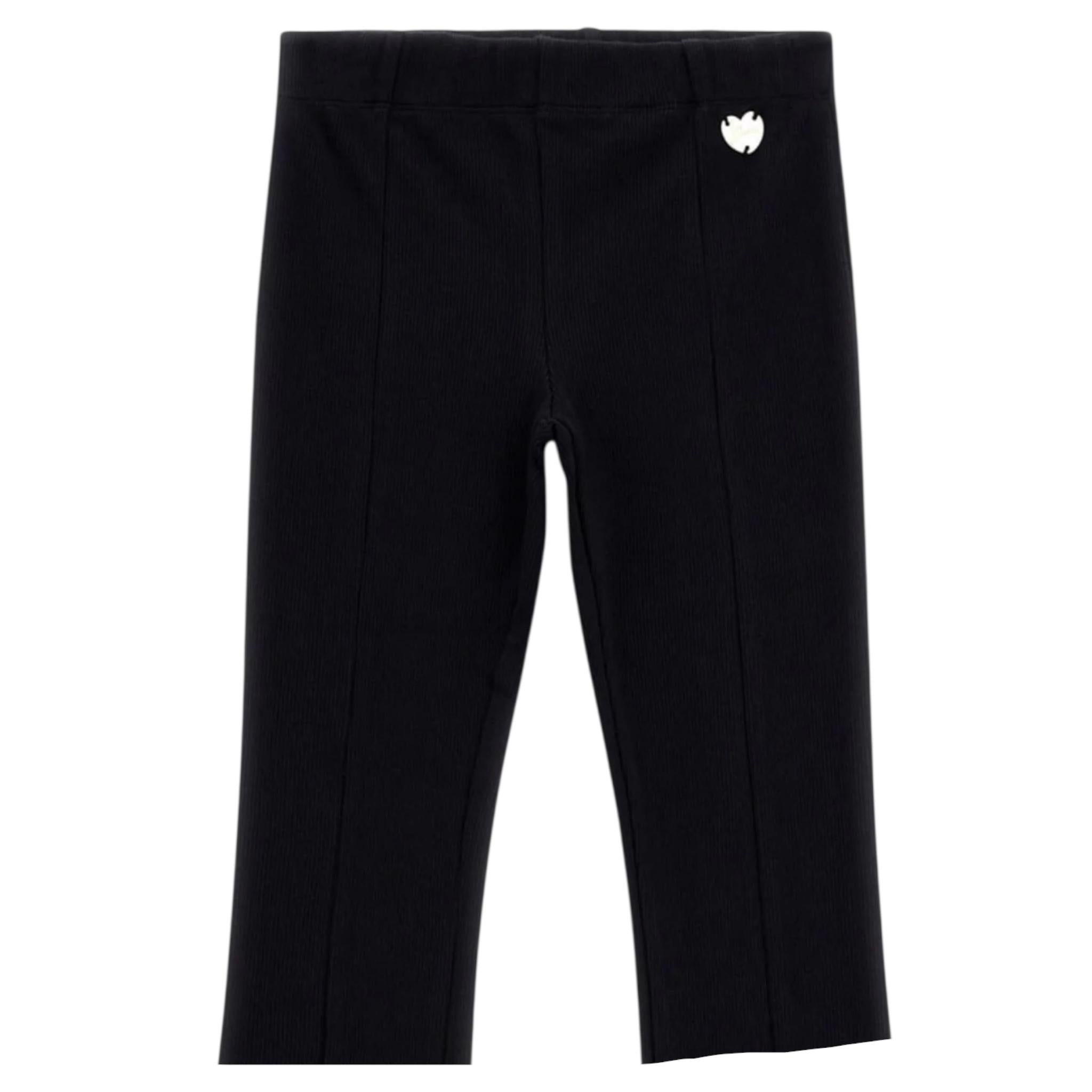 GUESS pantalone tinta unita modello zampa Nero per Bambina J4YB05KCCA0 NERO GUESS
