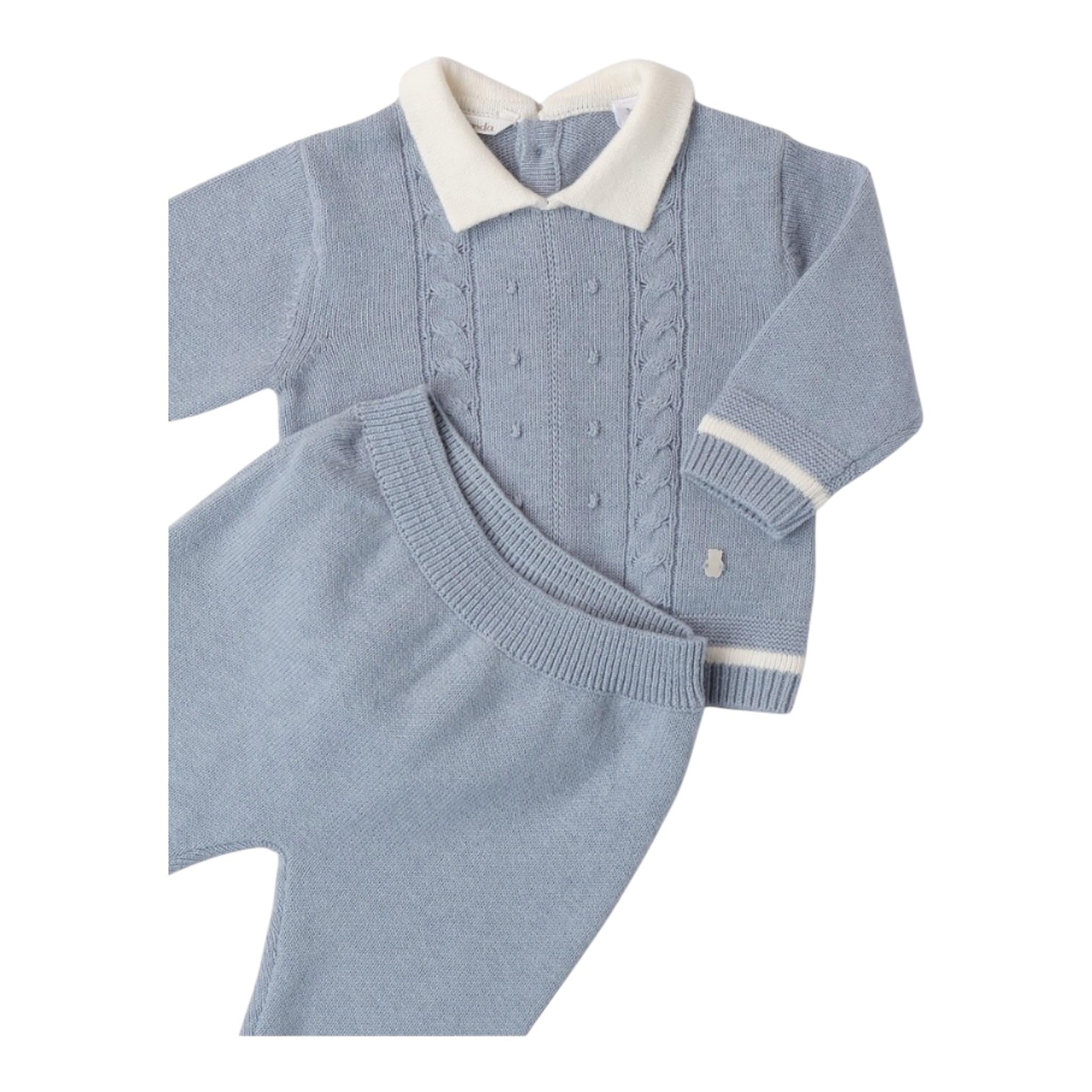 MINI BANDA completo 2 pezzi maglia-ghettina Azzurro per Neonato 3A659X AZZURRO MINI BANDA