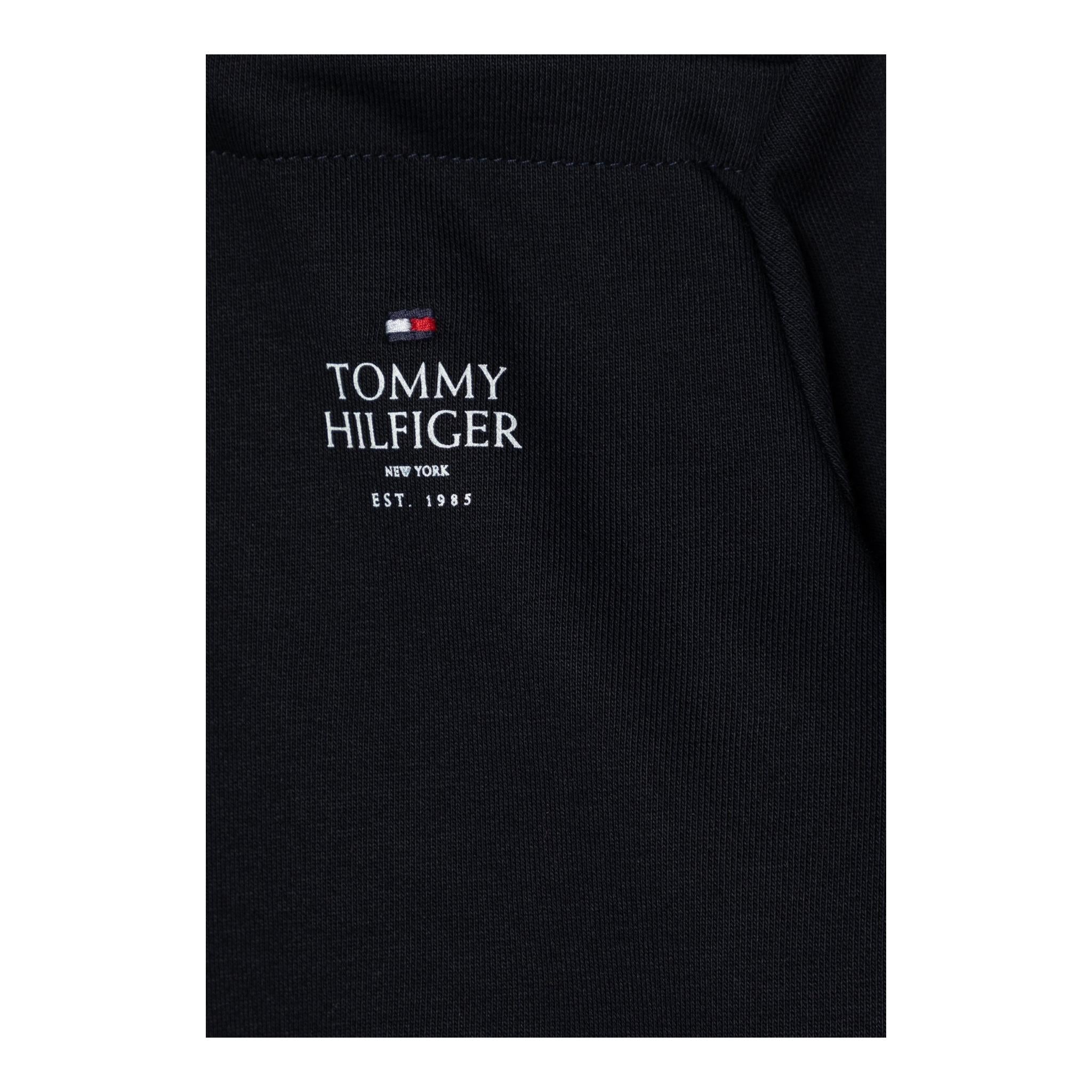 TOMMY HILFIGER felpa tinta unita con cappuccio e stampa Blu per Bambino KB0KB09193 BLU TOMMY HILFIGER