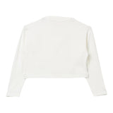 ELISABETTA FRANCHI shirt girocollo tinta unita con stampa Panna per Bambina EFTS224XXX PANNA ELISABETTA FRANCHI