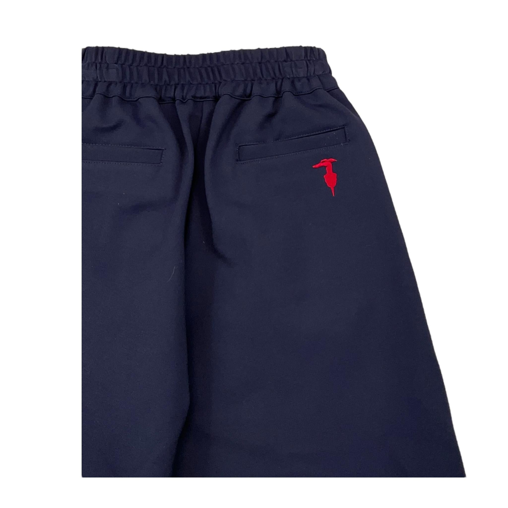 TRUSSARDI pantalone tinta unita modello palazzo Blu per Bambina TGA25073PA BLU TRUSSARDI
