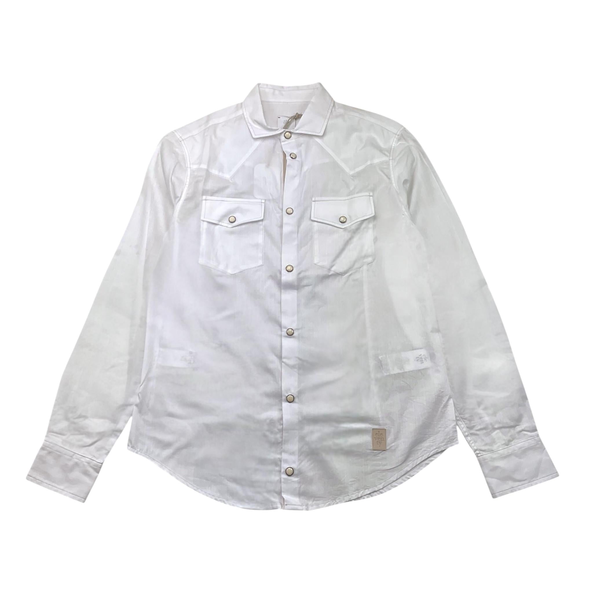 ELEVENTY camicia tinta unita con bottoni Bianco per Bambino EU5P40 BIANCO ELEVENTY