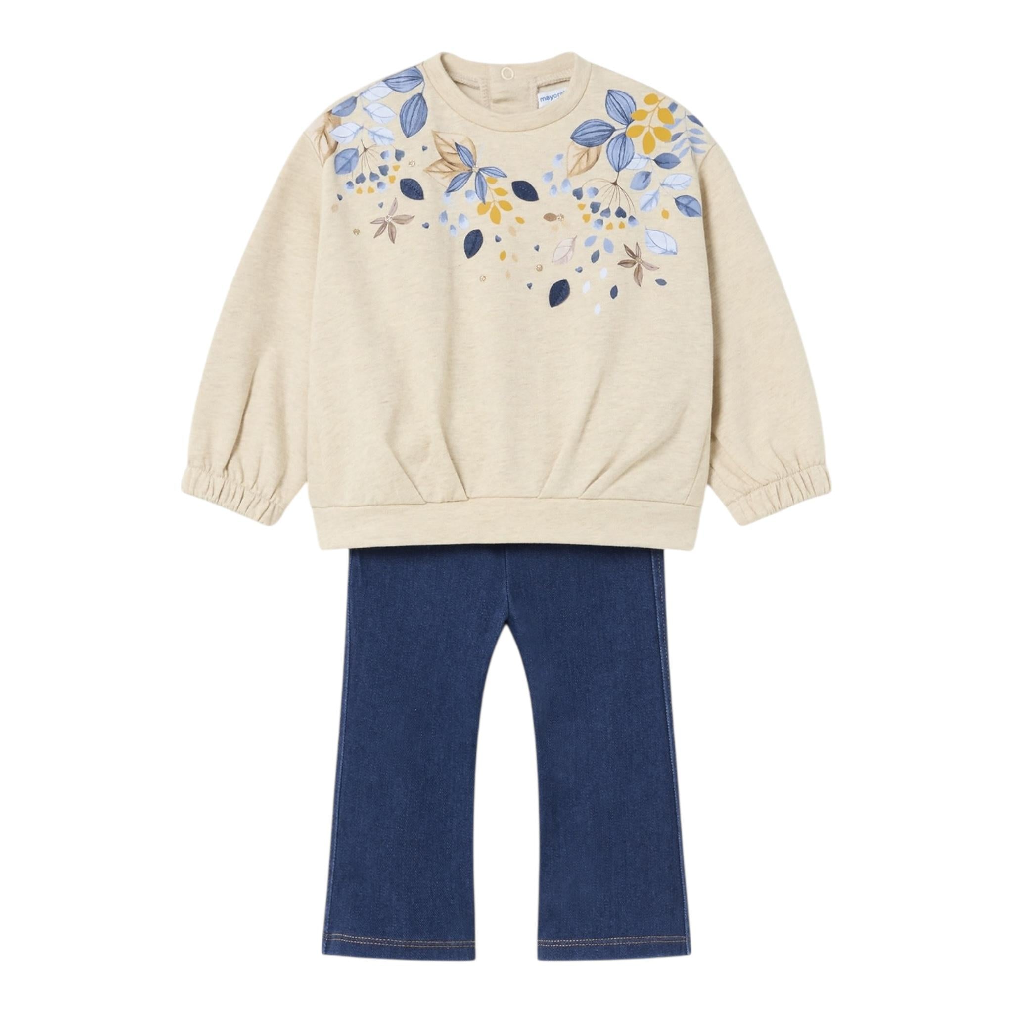 MAYORAL completo 2 pezzi felpa-leggins Beige per Neonata 2707 BEIGE MAYORAL