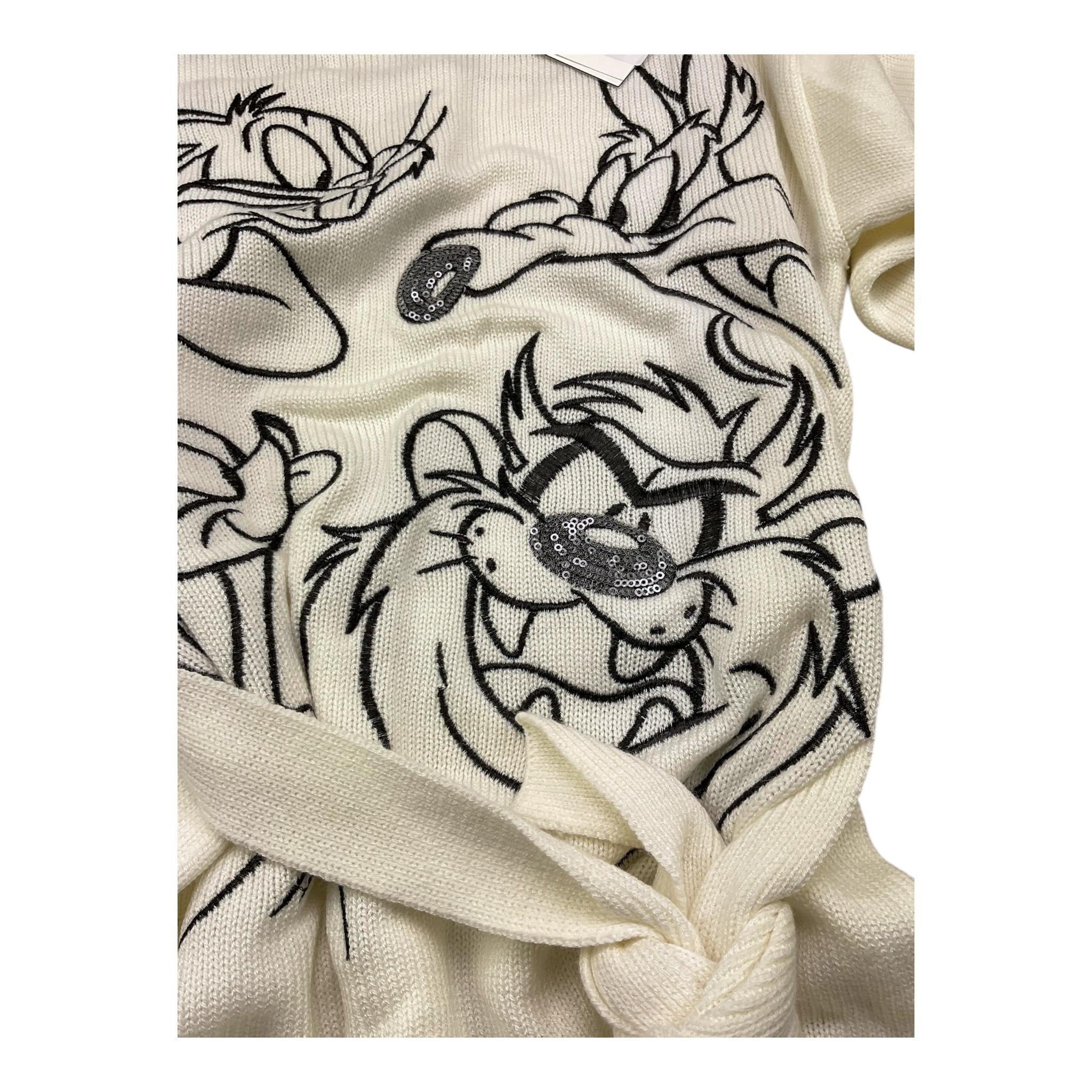 ICEBERG abito in maglia tinta unita collo alto Panna per Bambina VSICE5350JX PANNA ICEBERG