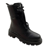 TWINSET stivali tinta unita cn lacci Nero per Bambina 232GCJ04 NERO TWINSET