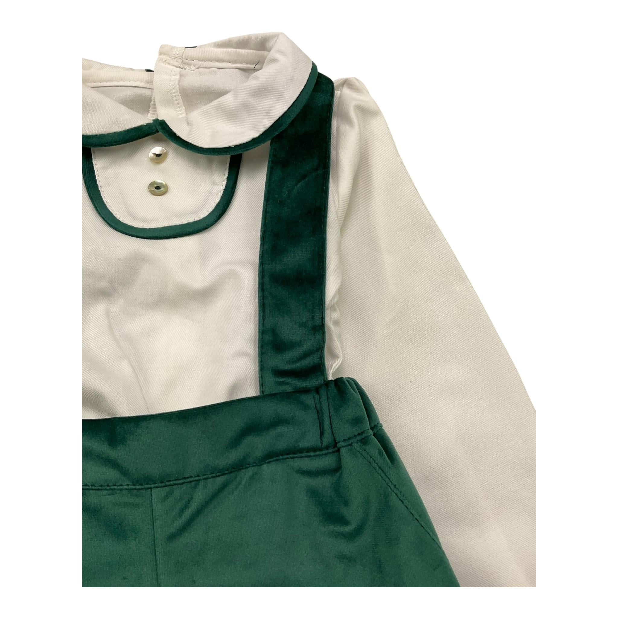 VALENTINA BEBES completo 2 pezzi camicia-salopette Verde per Neonato MAR200 VERDE VALENTINA BEBES