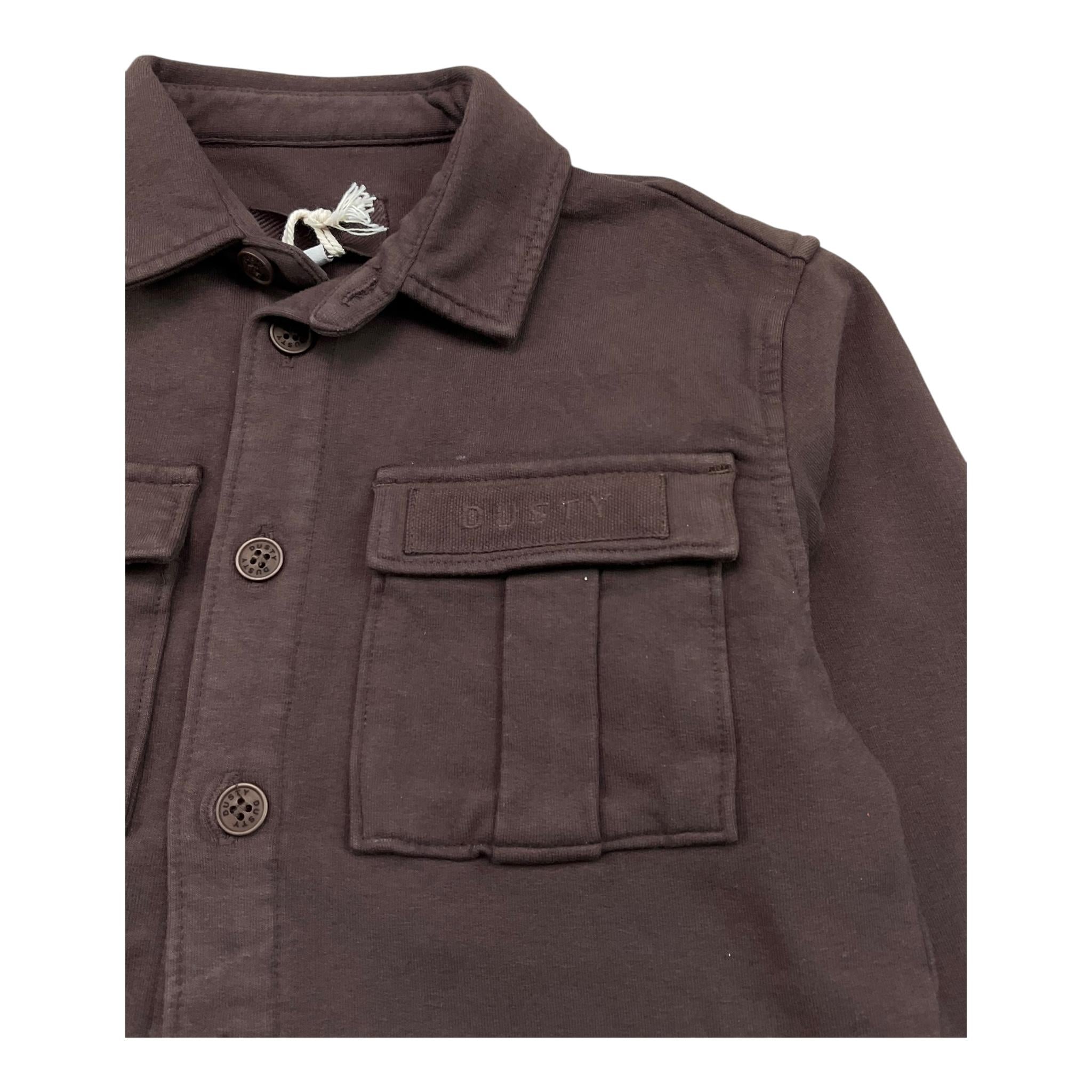 DUSTY COLOR camicia manica lunga tinta unita Marrone per Bambino DUXF4037OS MARRONE DUSTY COLOR