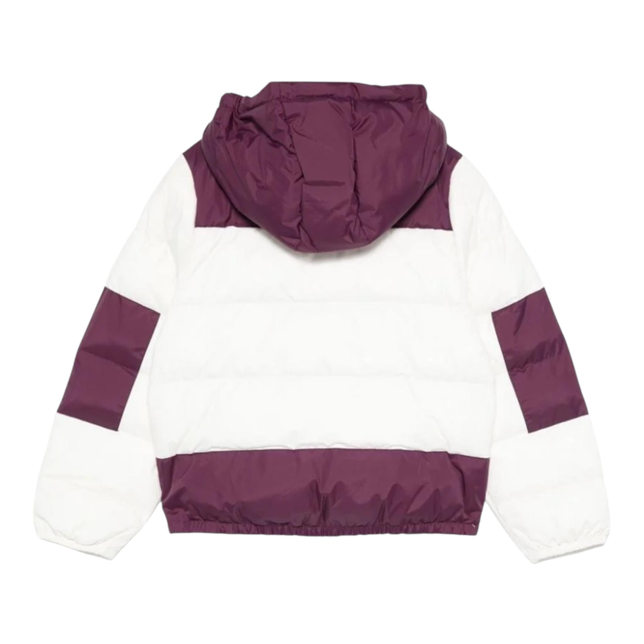 K-WAY giubbino bicolore con cappuccio in contrasto Bianco/viola per Bambina K6117YWA BIANCO/VIOLA K-WAY