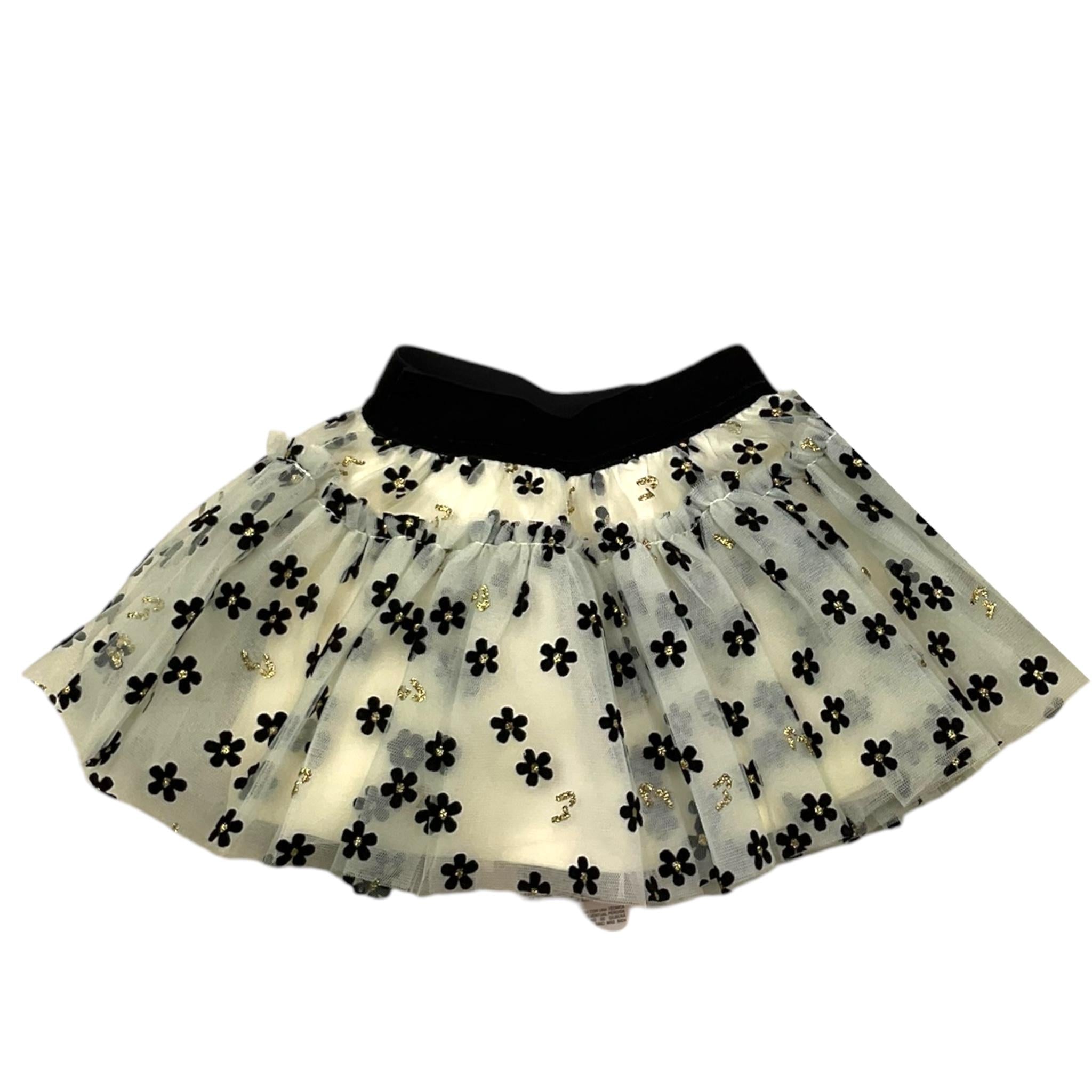 LIU JO gonna tinta unita fantasia floreale Panna per Neonata KF4104N PANNA LIU JO