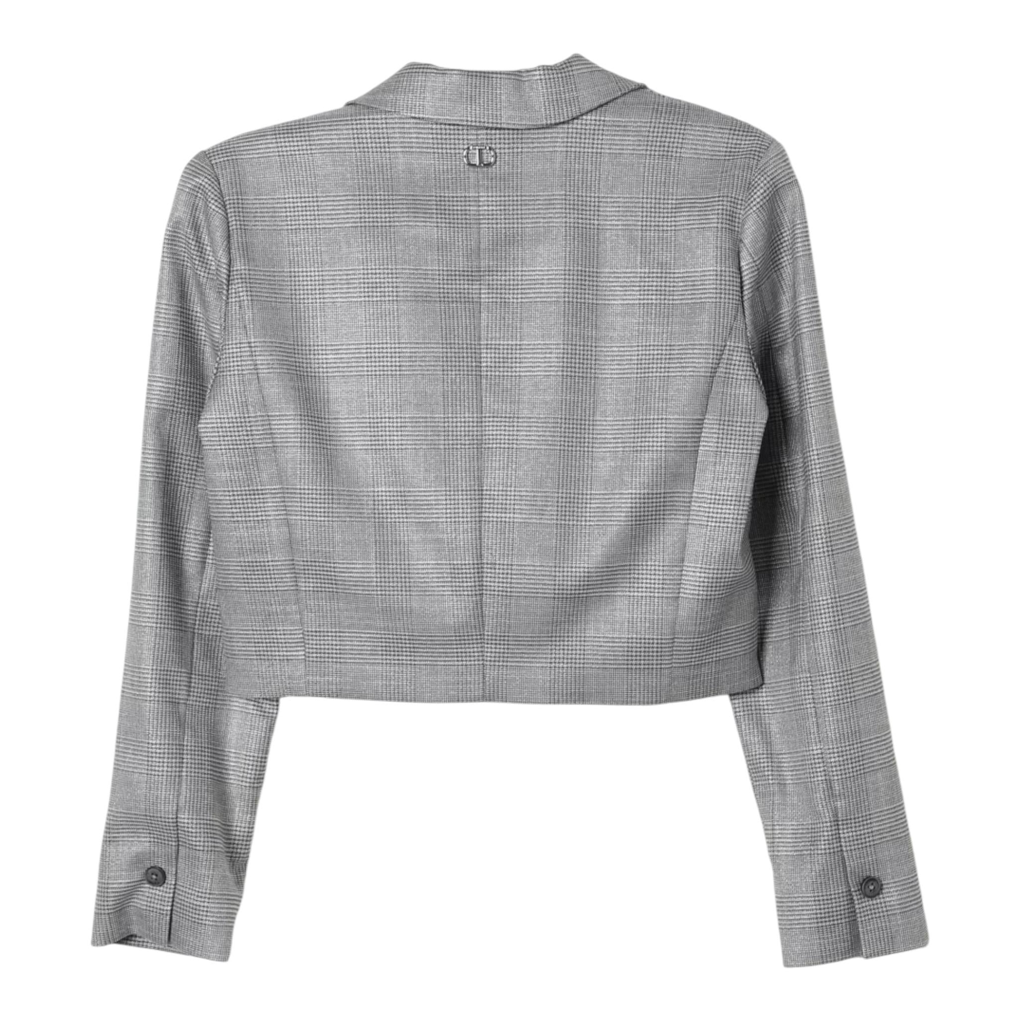 TWINSET giacca tinta unita con microfantasia Grigio per Bambina 242GJ2180X GRIGIO TWINSET